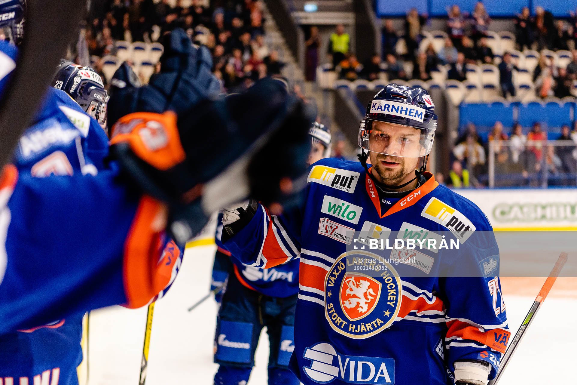 Växjös Janne Pesonen jublar