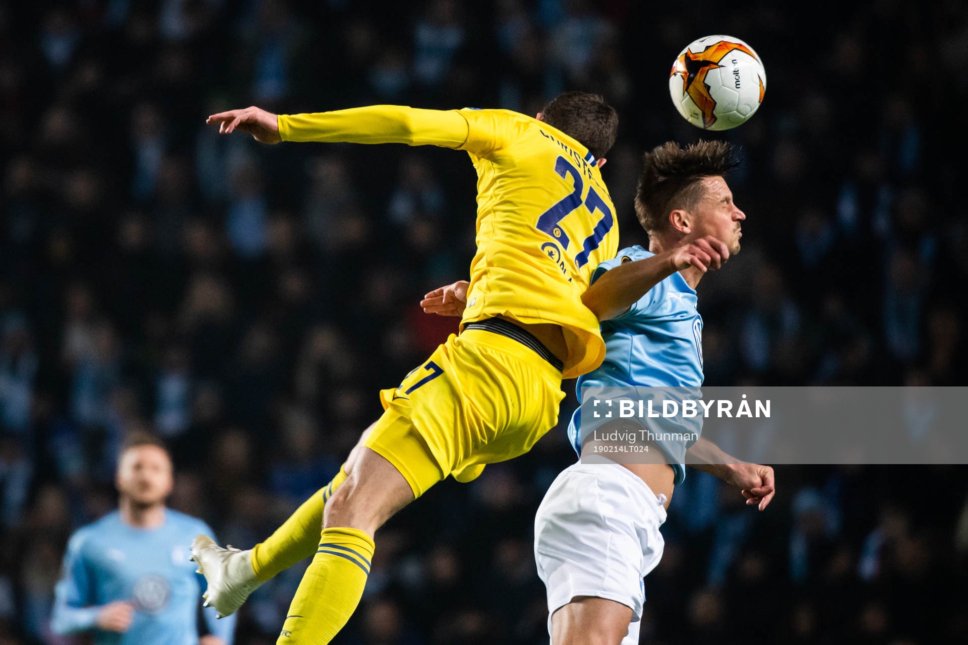 Andreas Christensen of Chelsea and Markus Rosenberg of