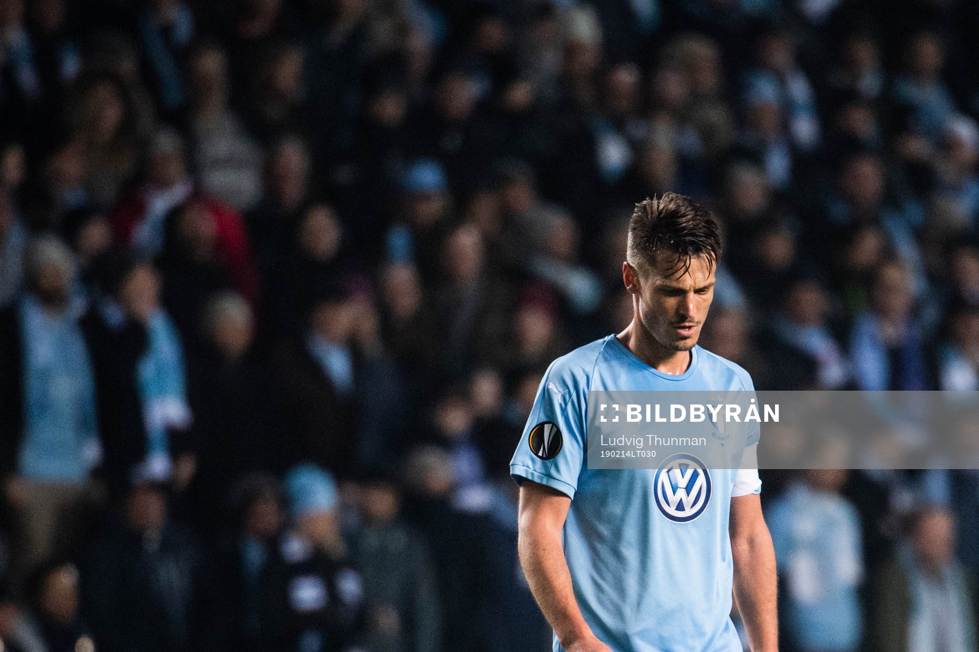 Markus Rosenberg of Malmö FF looks dejected
