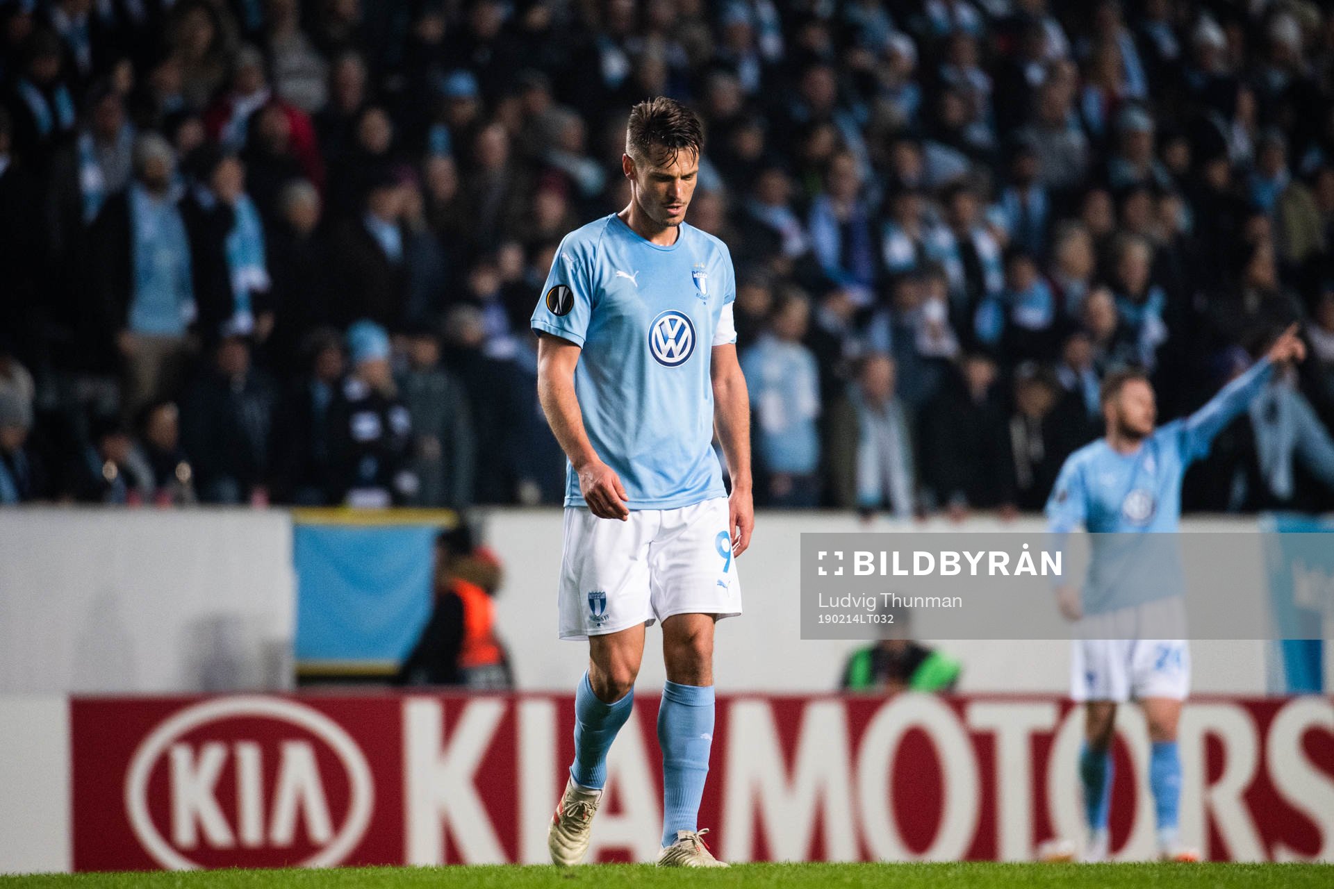 Markus Rosenberg of Malmö FF looks dejected