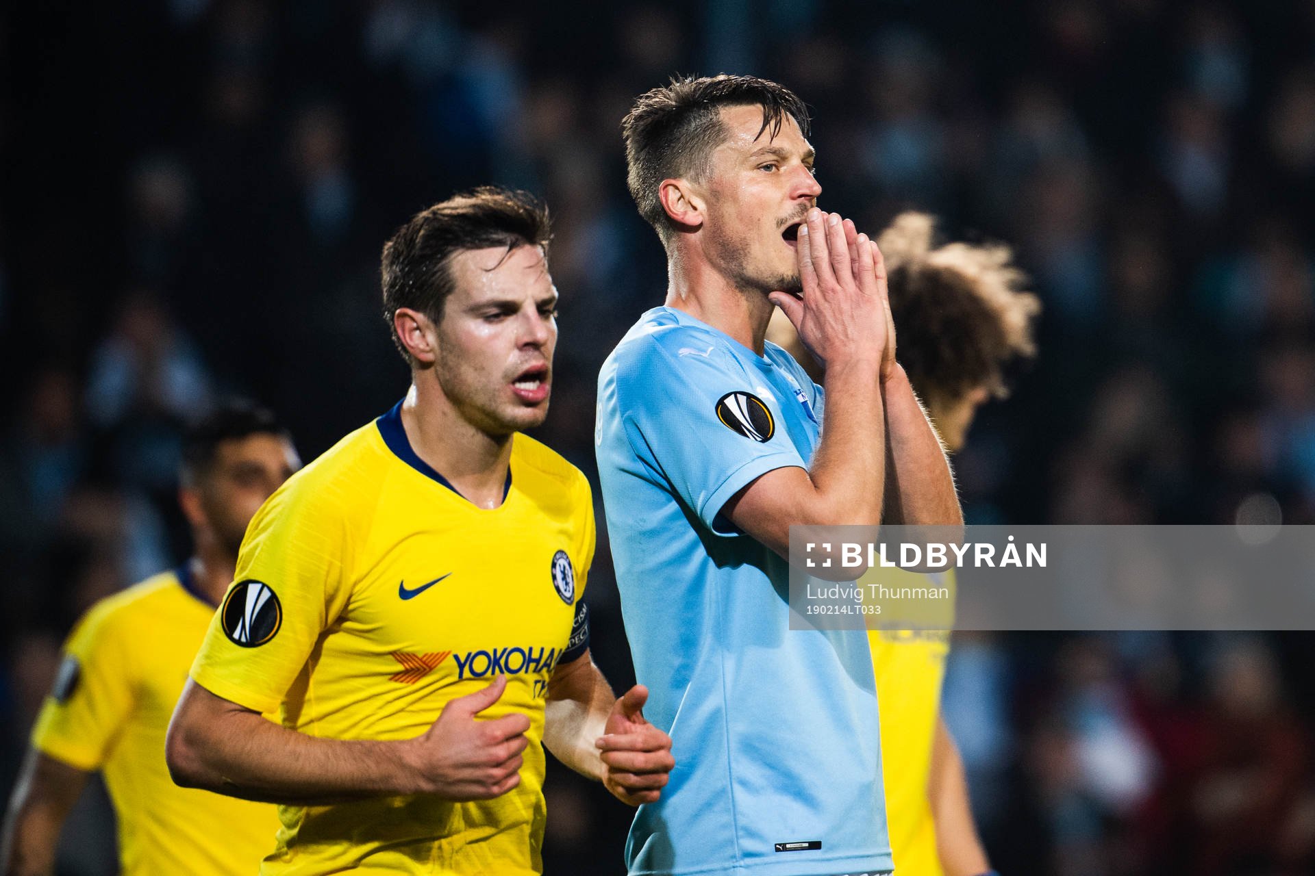 Markus Rosenberg of Malmö FF looks dejected