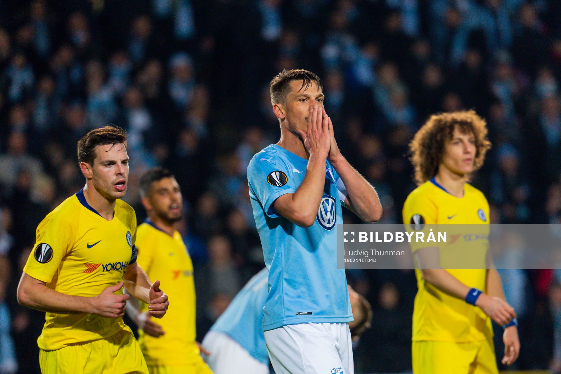 Markus Rosenberg of Malmö FF looks dejected