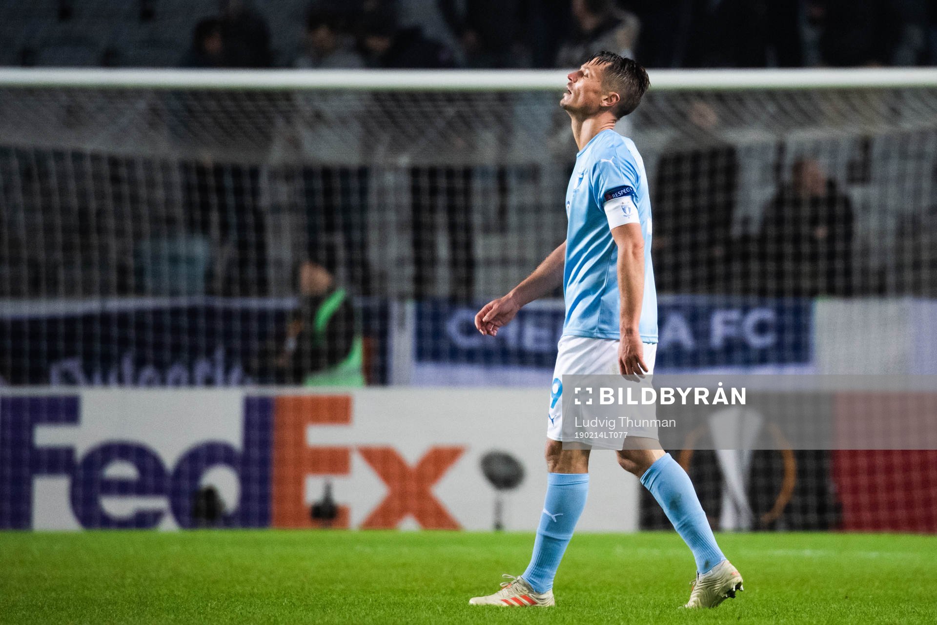 Markus Rosenberg of Malmö FF looks dejected