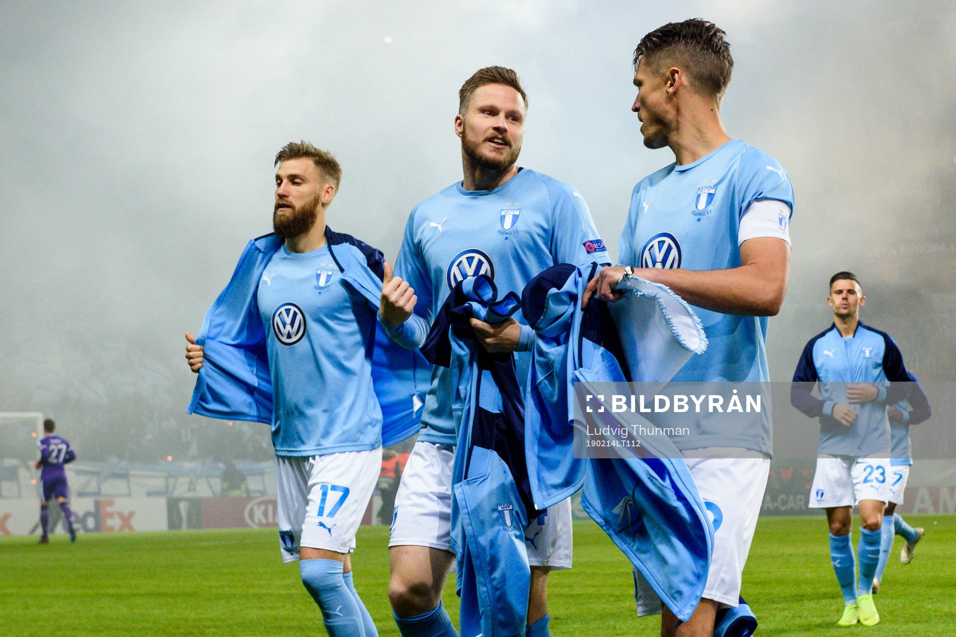 Rasmus Bengtsson, Lasse Nielsen and Markus Rosenberg