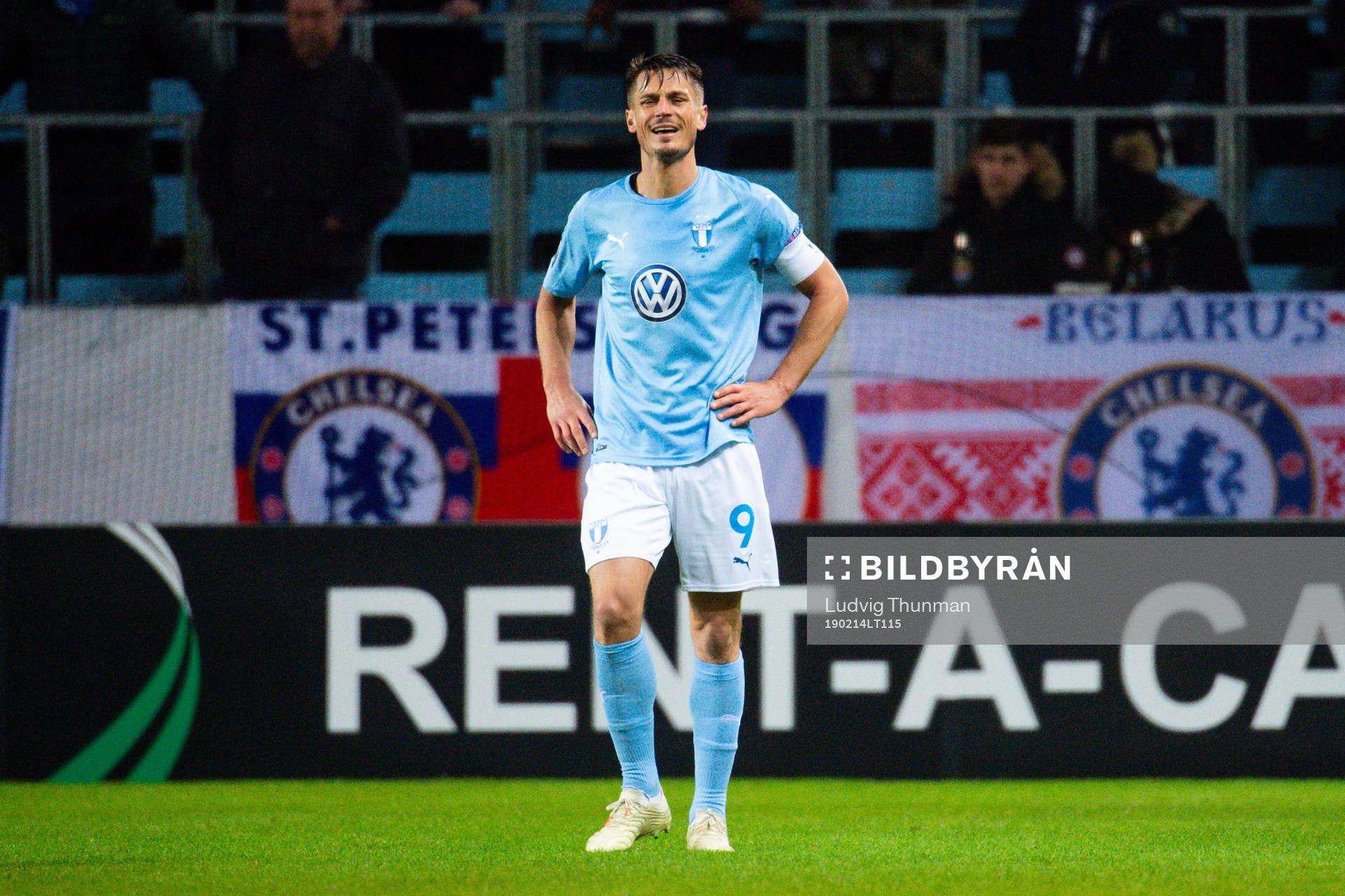 Markus Rosenberg of Malmö FF looks dejected