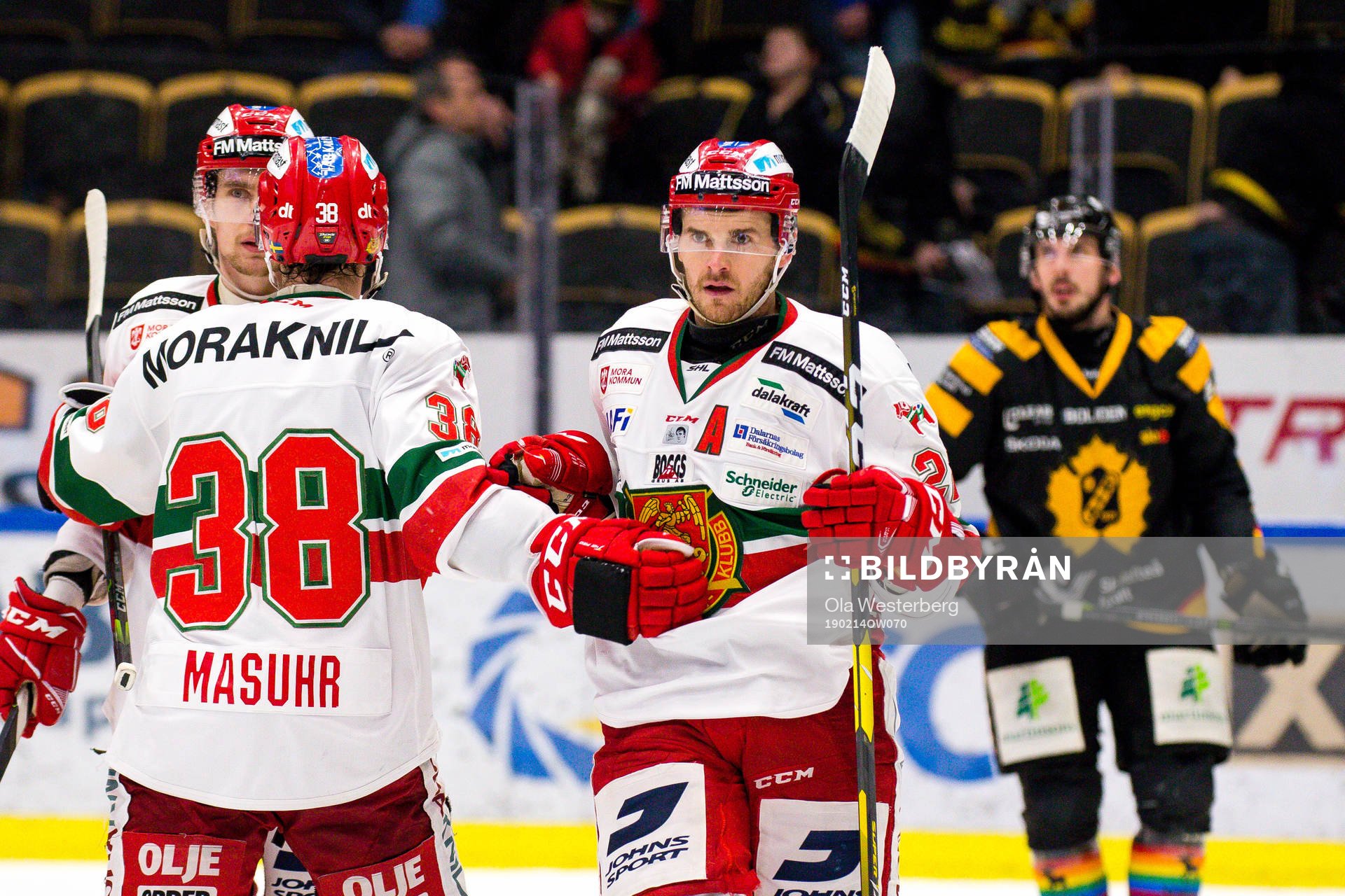 Moras Matt Bailey och Adam Masuhr jublar