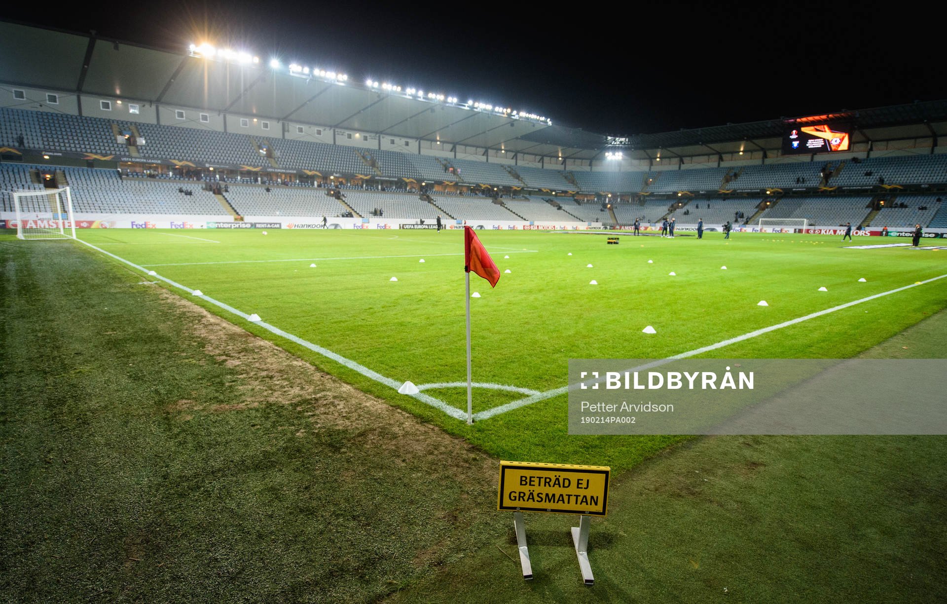 General interior view of Stadion prior to the Europa league