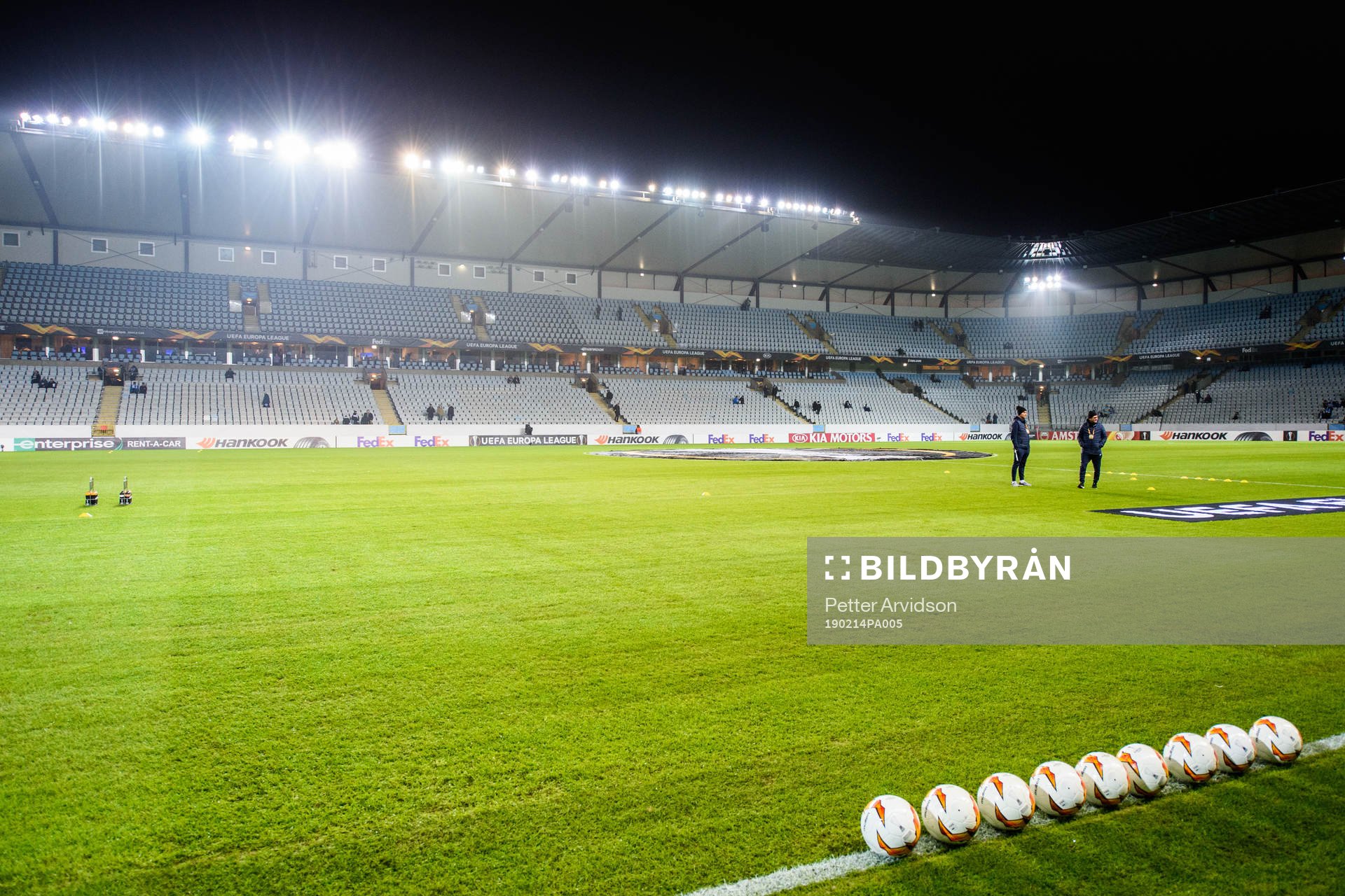 General interior view of Stadion prior to the Europa league