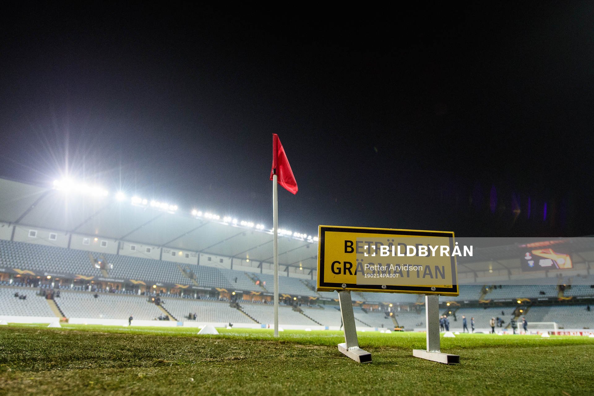 General interior view of Stadion prior to the Europa league