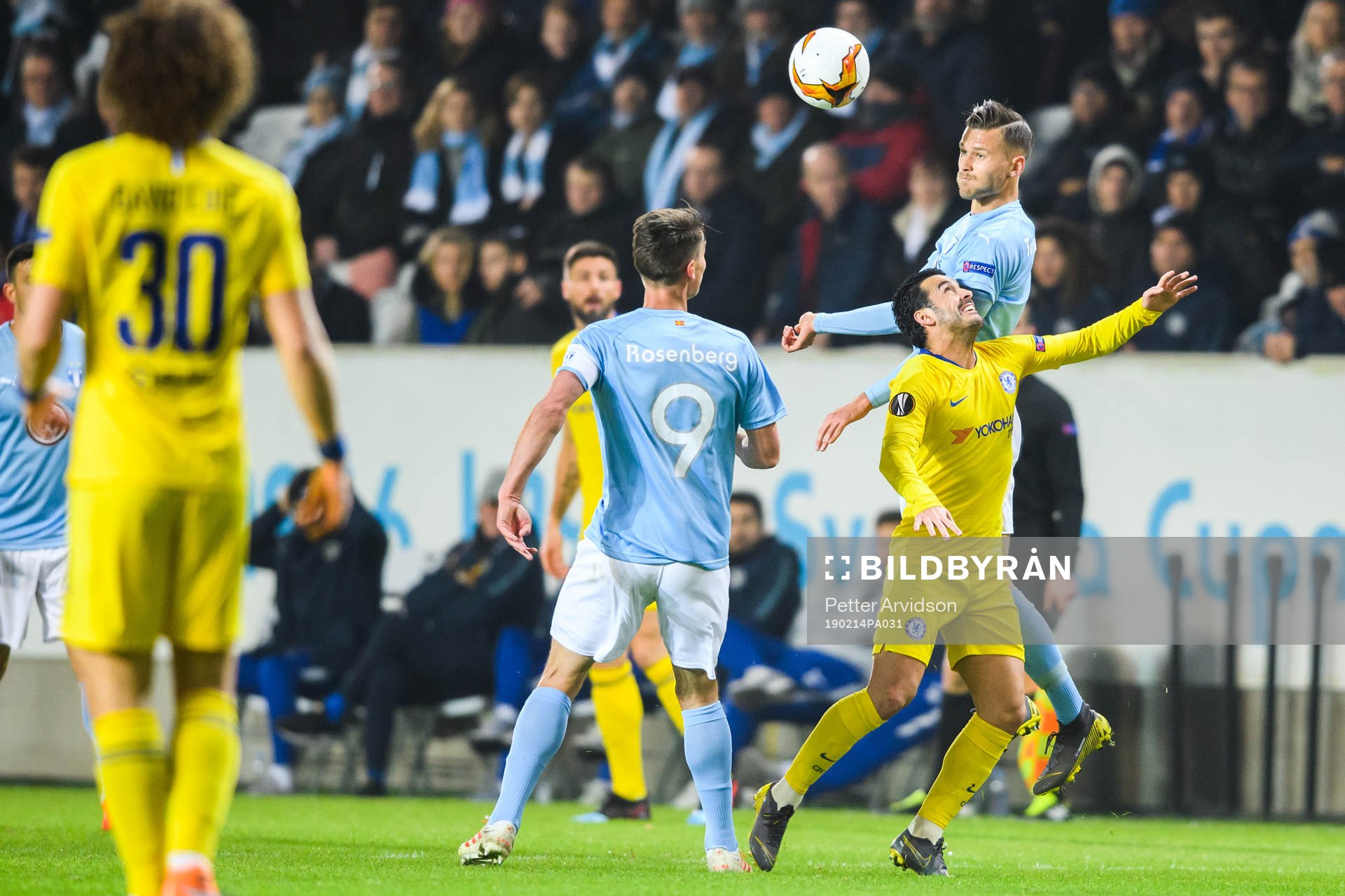 Arnór Ingvi Traustason of Malmö FF and Pedro Rodríguez