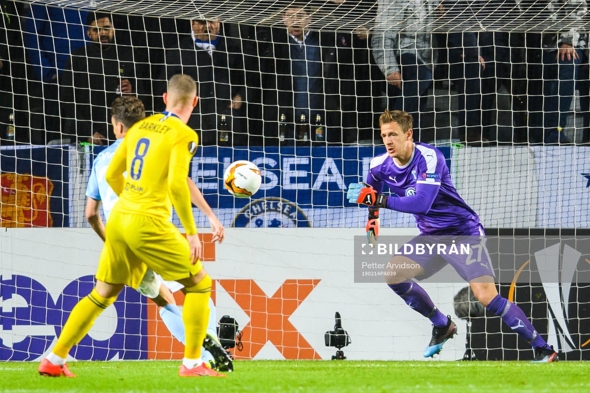 Goalkeeper Johan Dahlin of Malmö FF