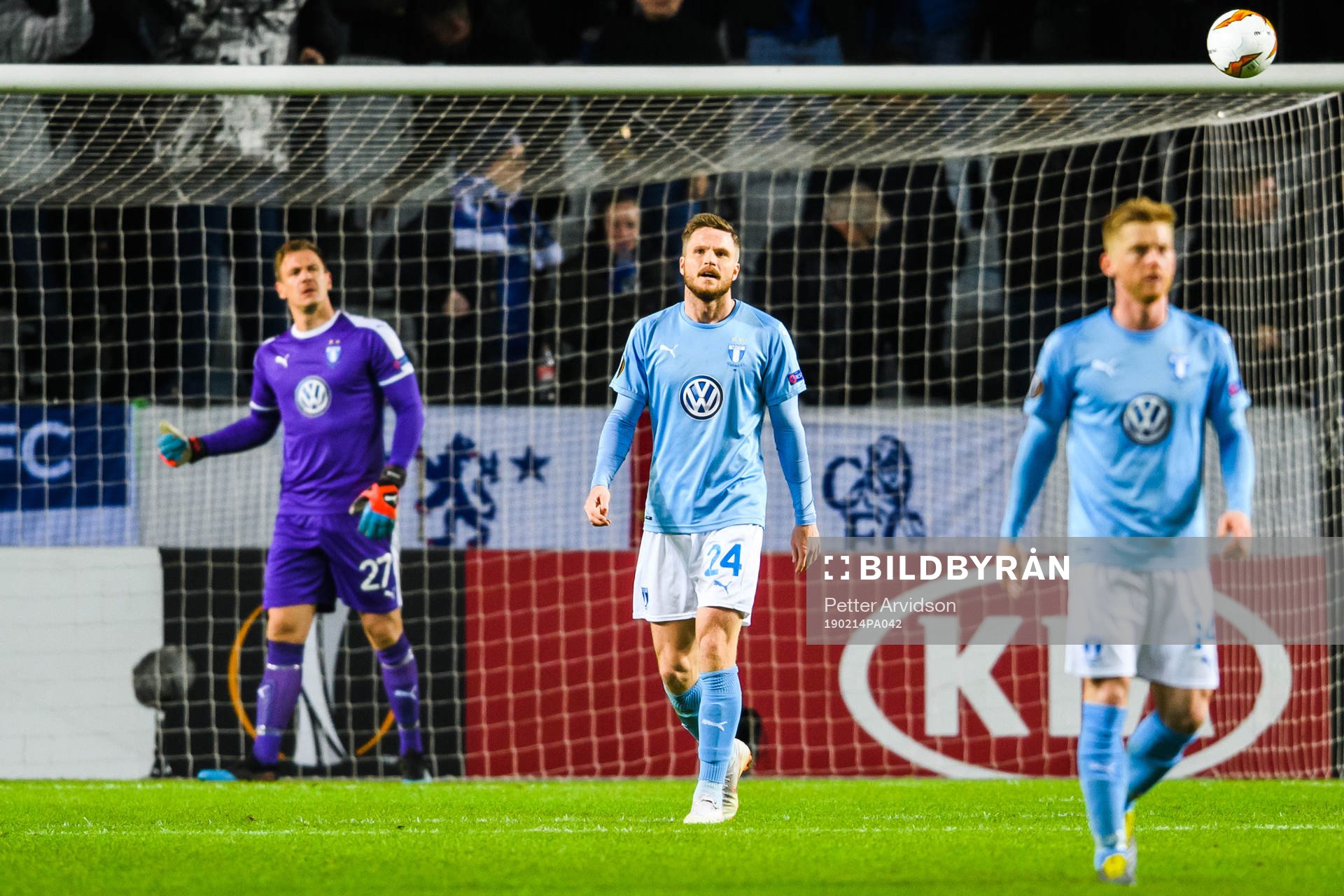 Lasse Nielsen of Malmö FF looks dejected