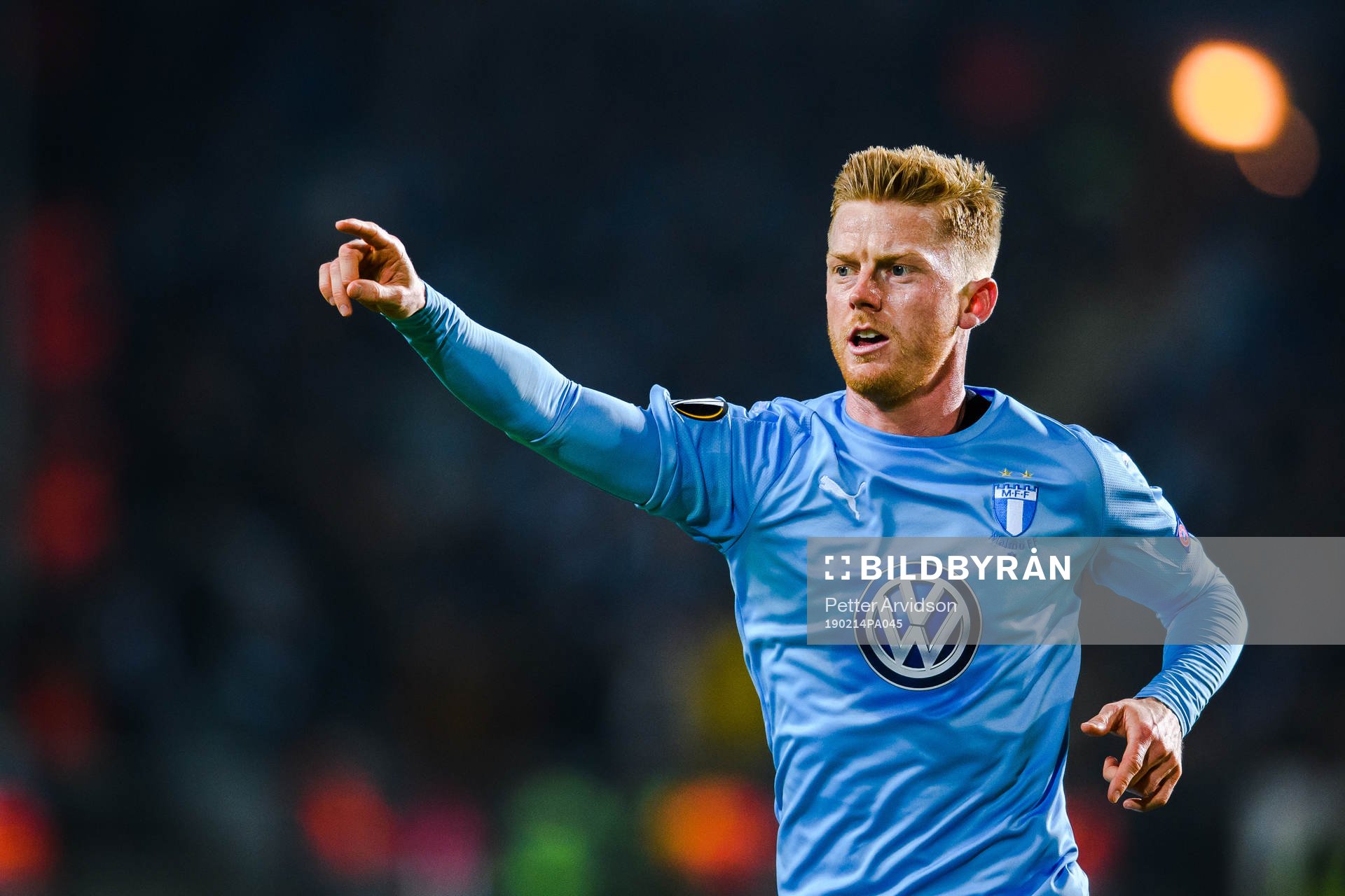 Anders Christiansen of Malmö FF reacts