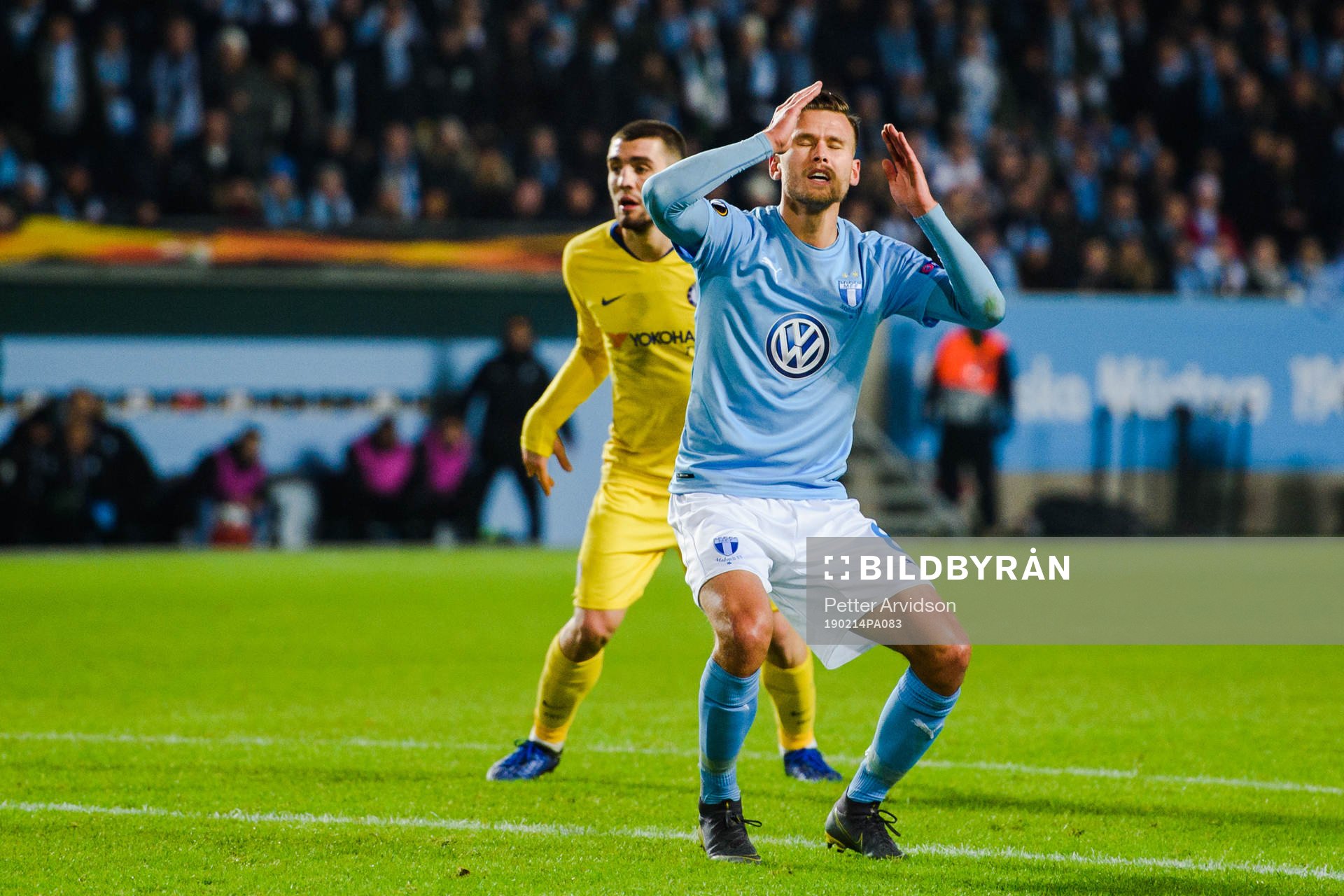Arnór Ingvi Traustason of Malmö FF looks dejected