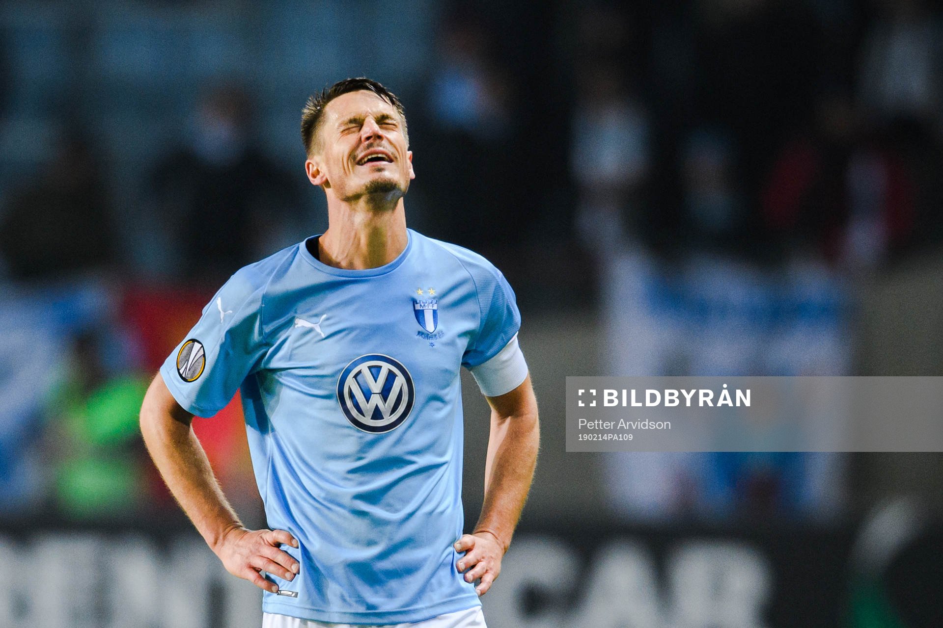 Markus Rosenberg of Malmö FF looks dejected