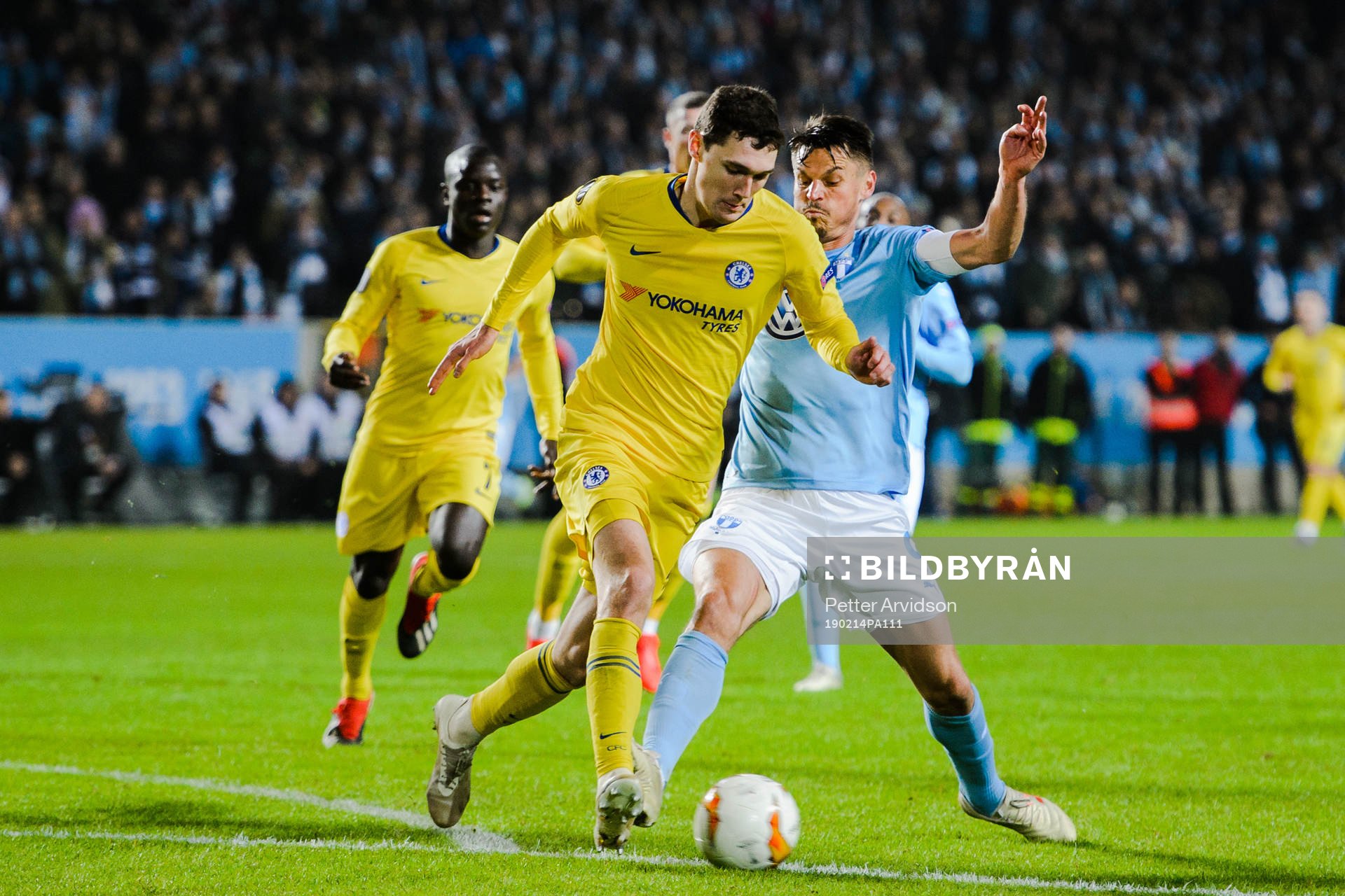 Markus Rosenberg of Malmö FF and Andreas  Christensen of