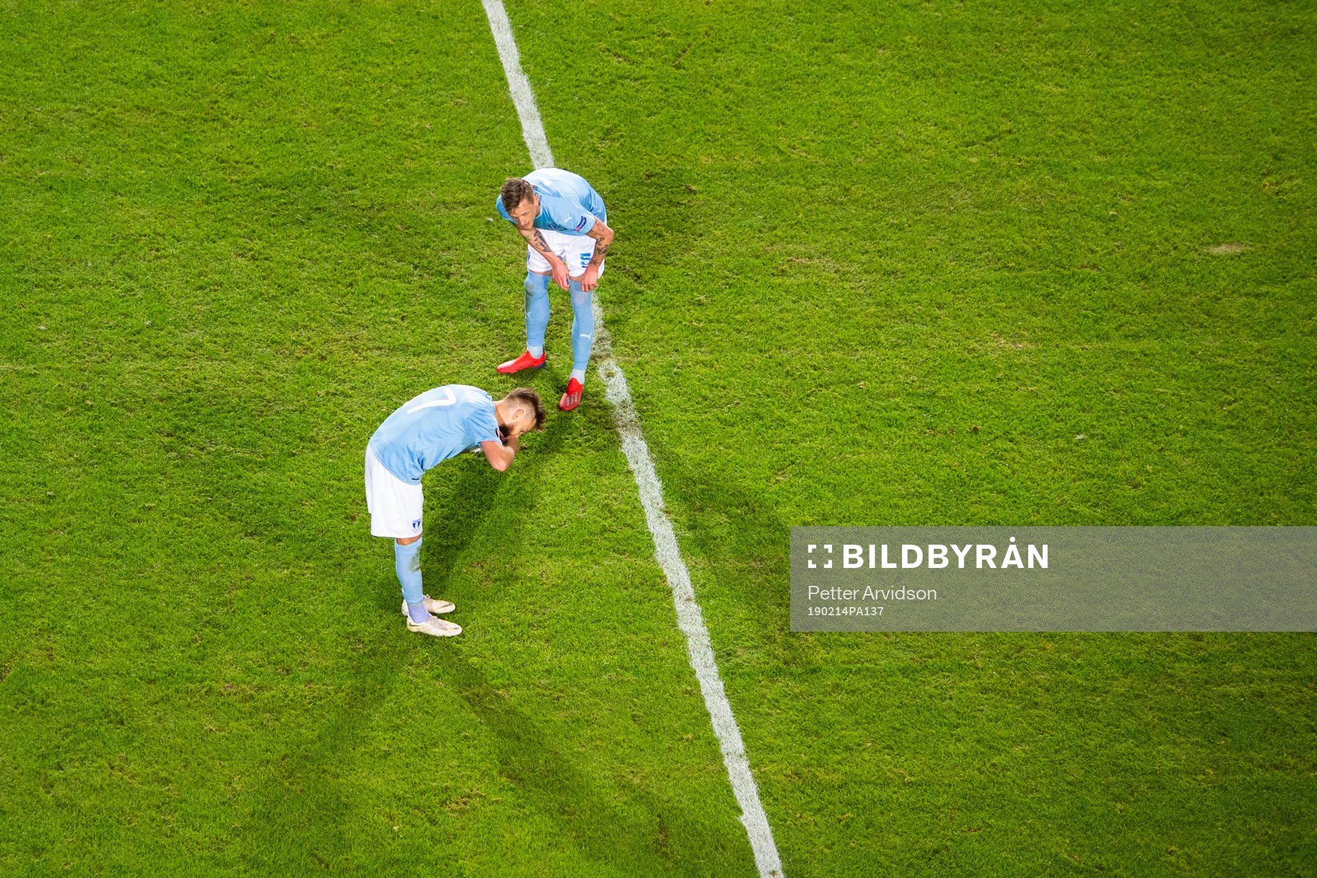 Rasmus Bengtsson and Sören Rieks of Malmö FF looks