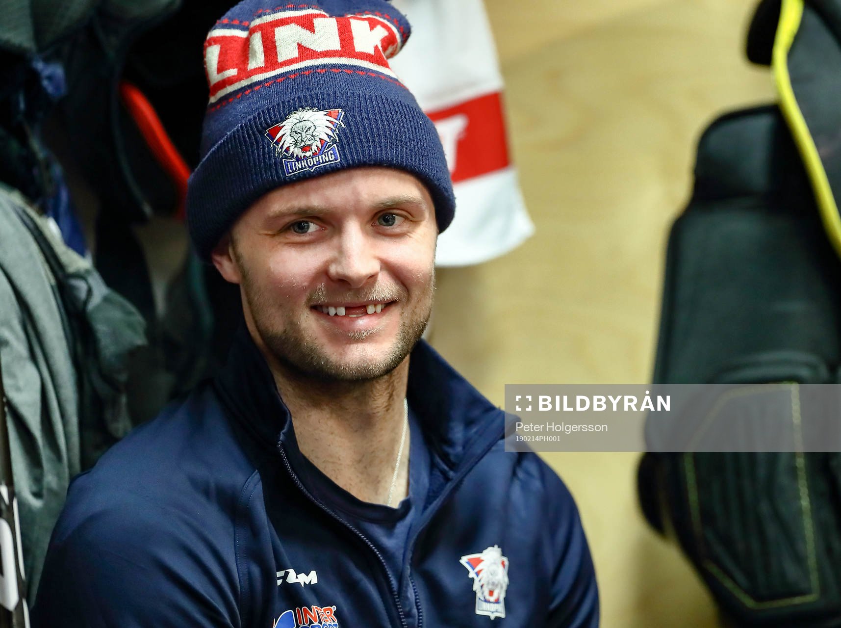 Linköpings Chad Billins före ishockeymatchen i SHL mellan