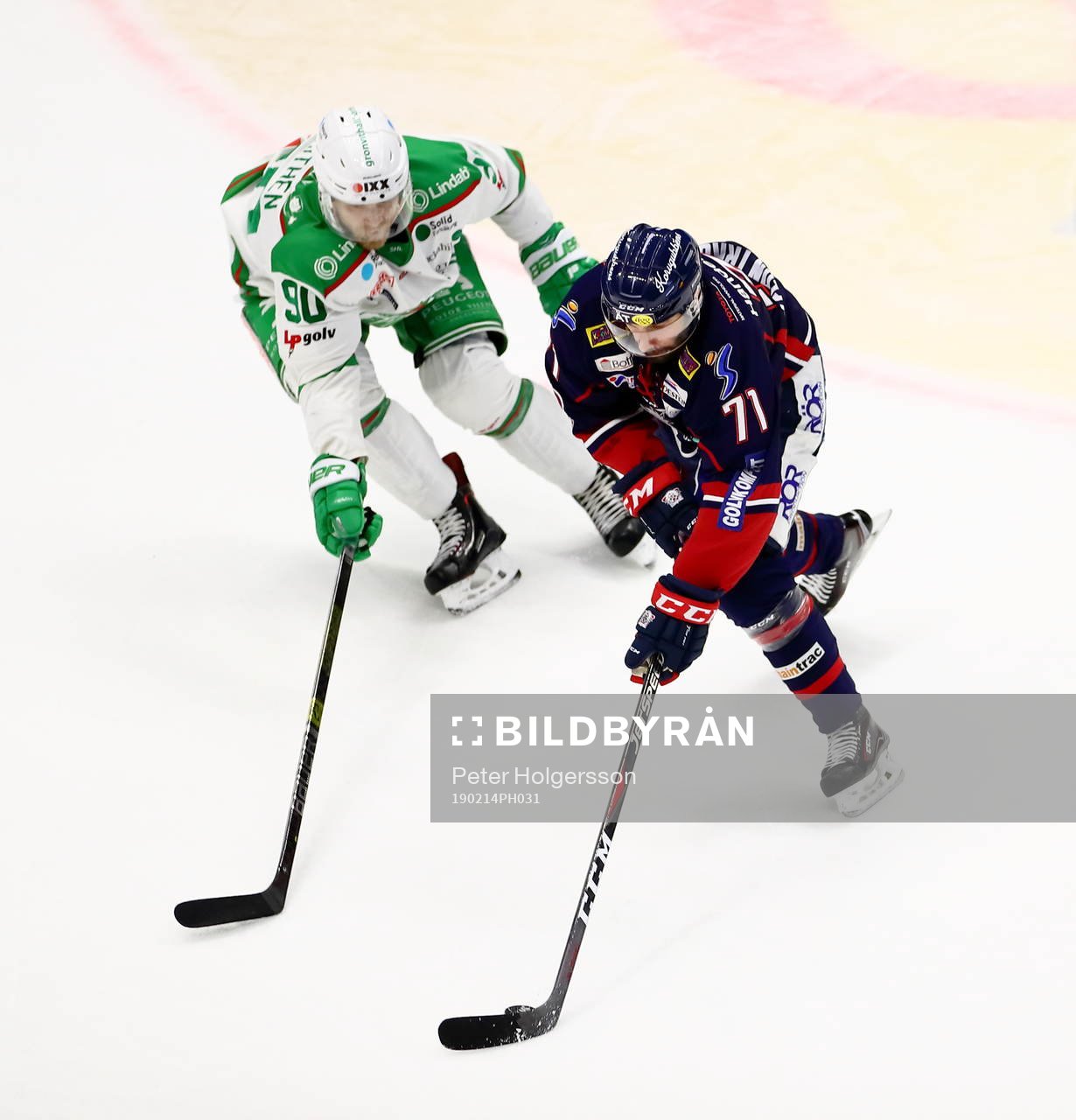Rögles Ted Brithén och Linköpings Daniel Olsson-Trkulja