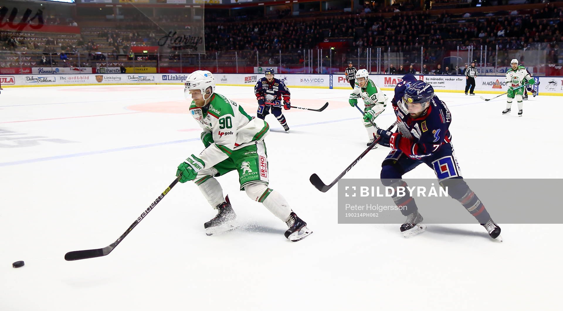 Rögles Ted Brithén och Linköpings Daniel Olsson-Trkulja