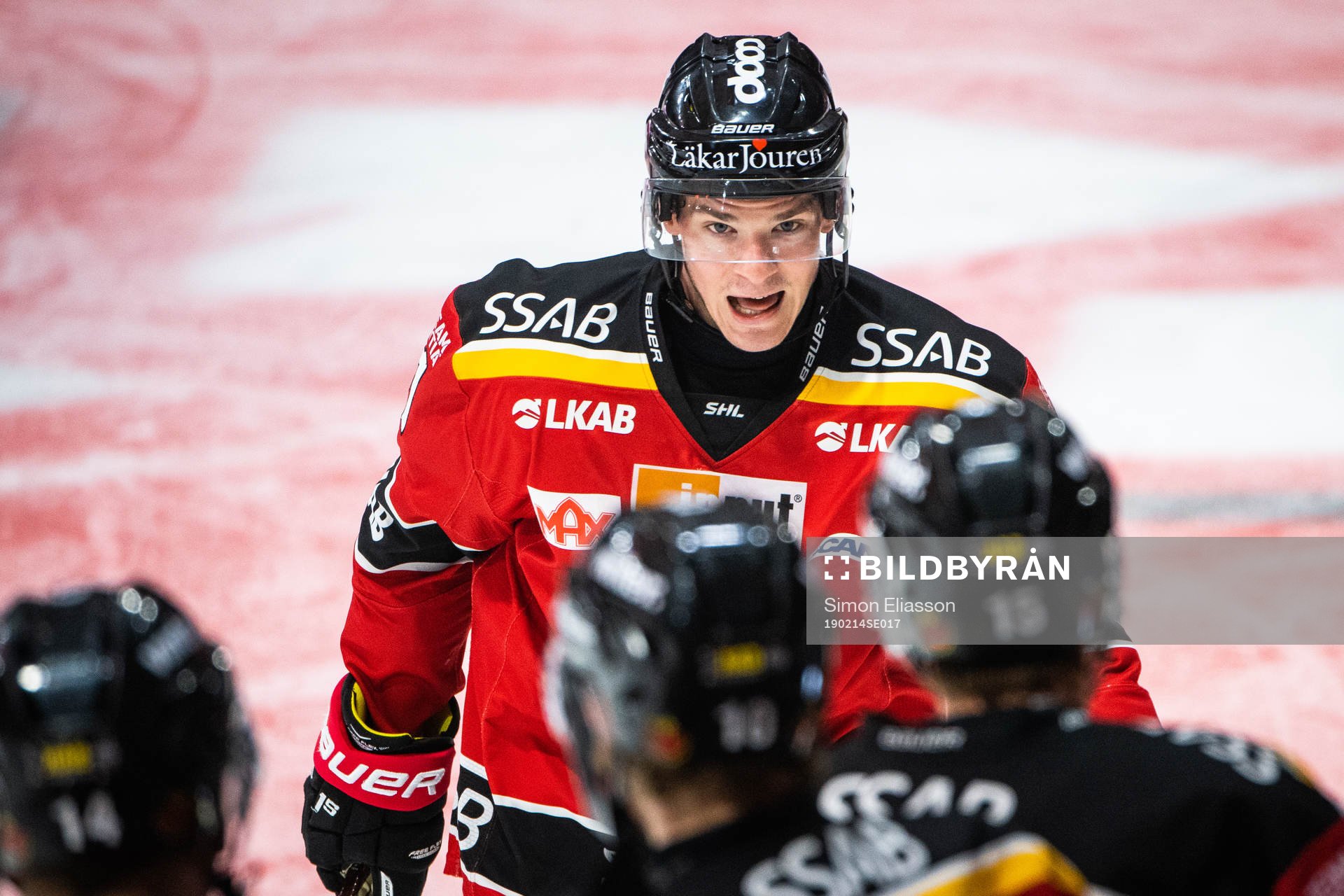 Luleås Austin Farley jublar