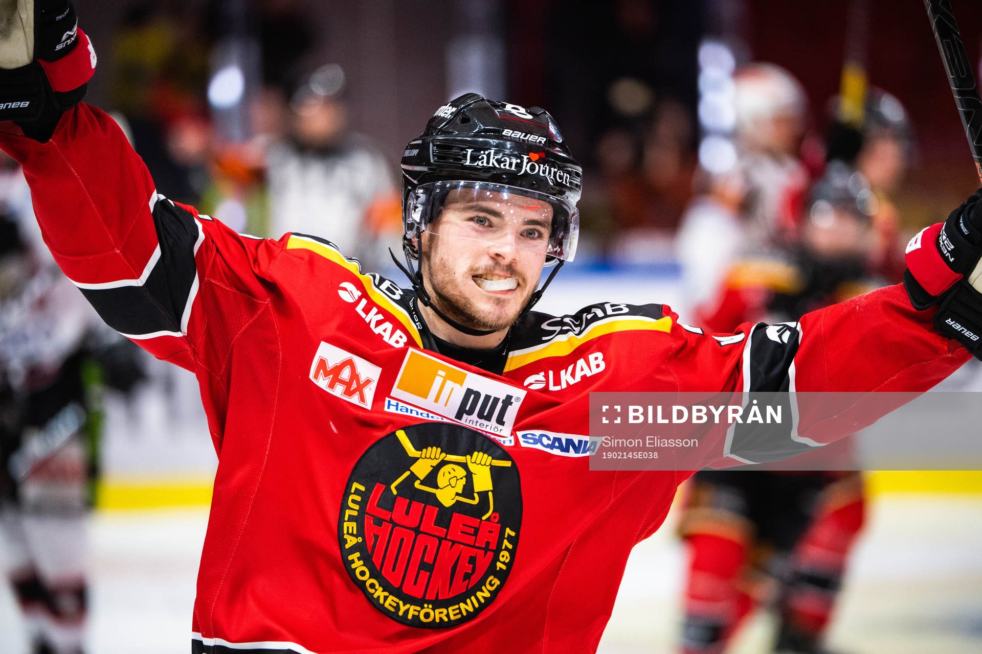 Luleås Oscar Engsund jublar