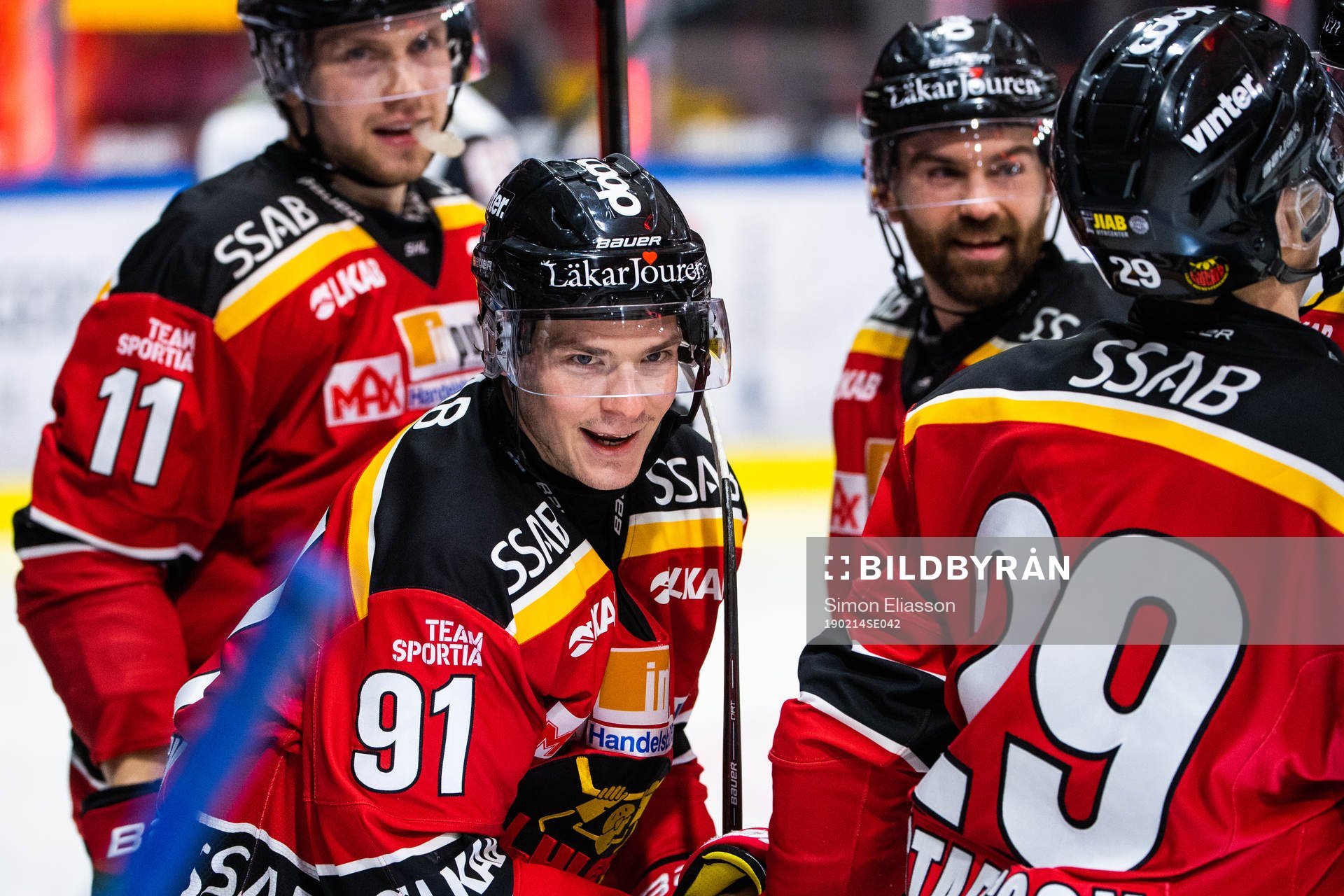 Luleås Petter Emanuelsson, Austin Farley och Jack Connolly