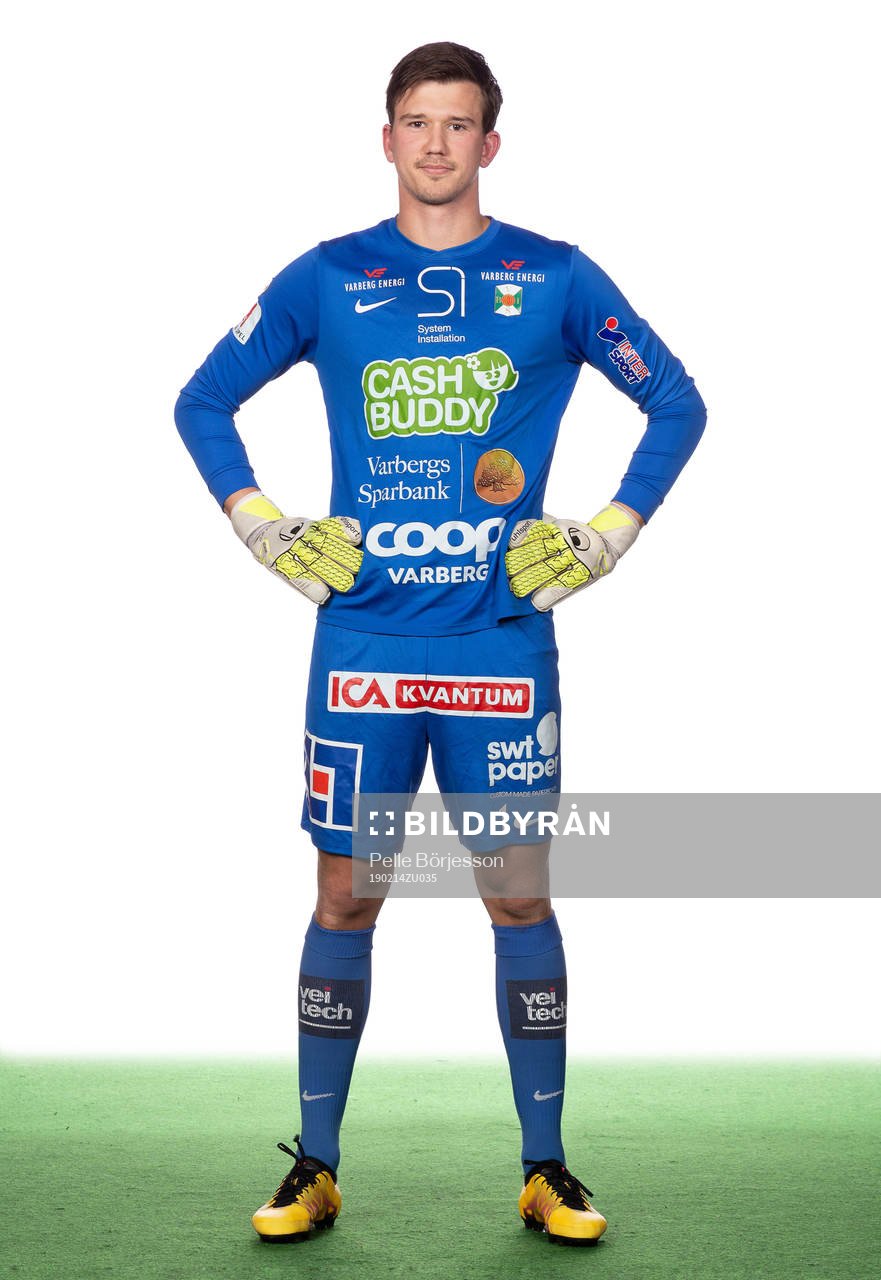 Varbergs målvakt August Strömberg