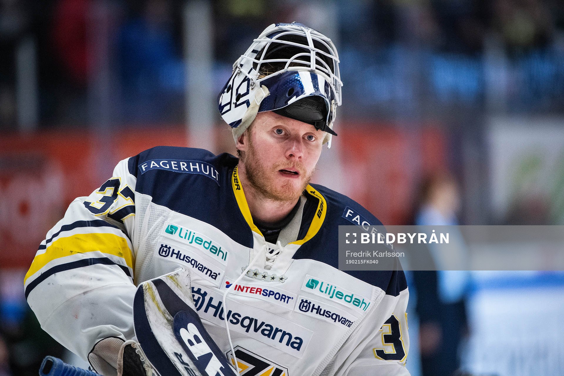 s målvakt Jonas Gunnarsson  deppar