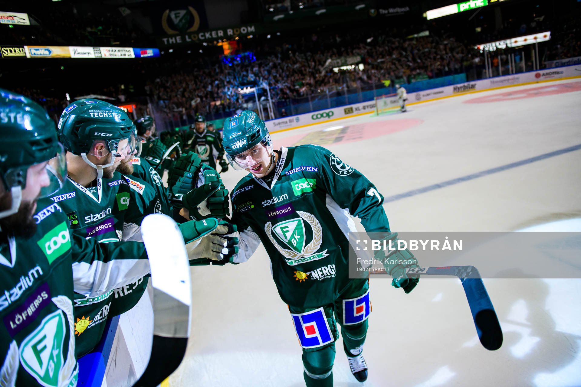 Färjestads Johan Ivarsson jublar