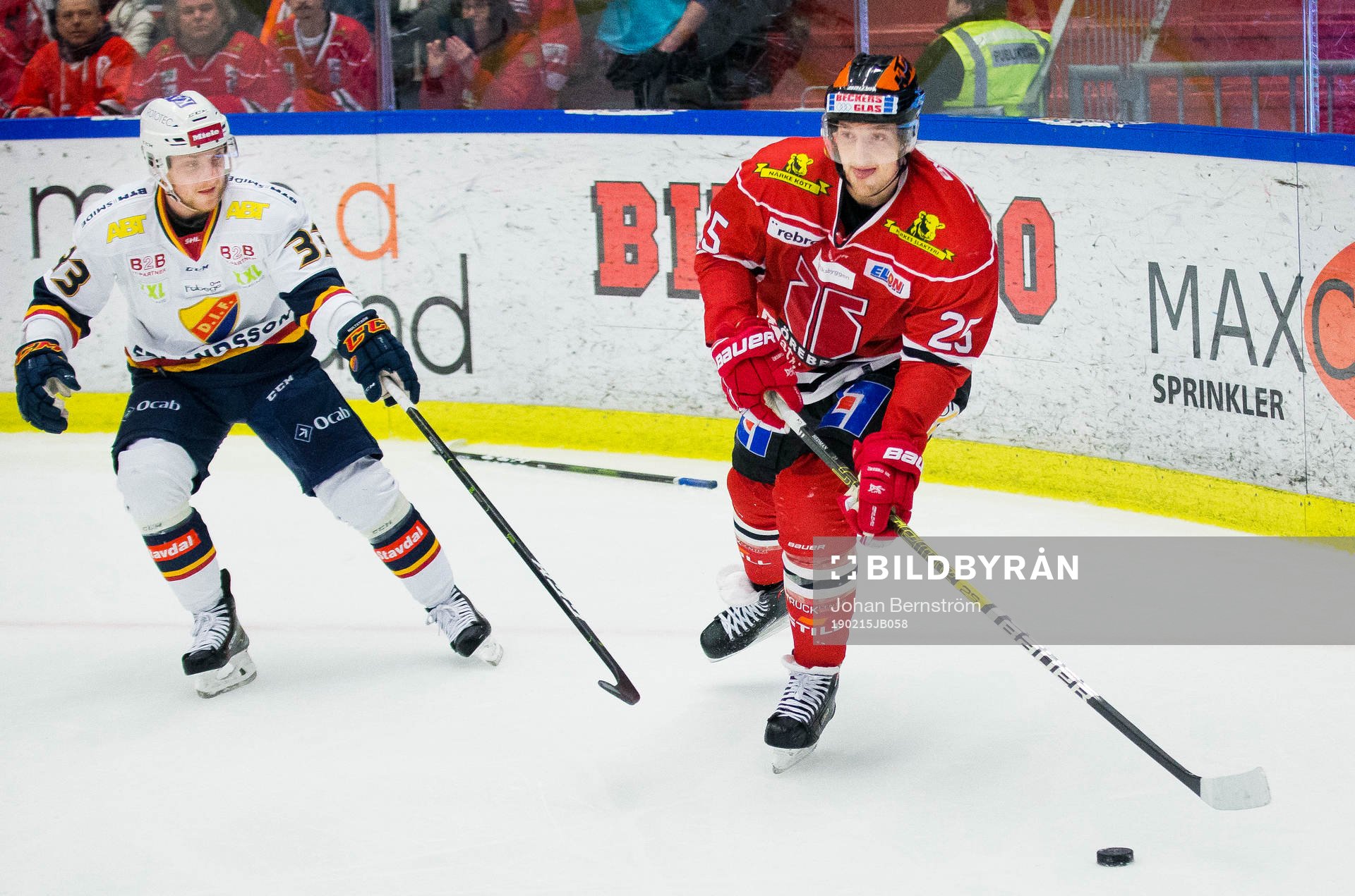 Djurgårdens Linus Hultström och Örebros Anton Hedman