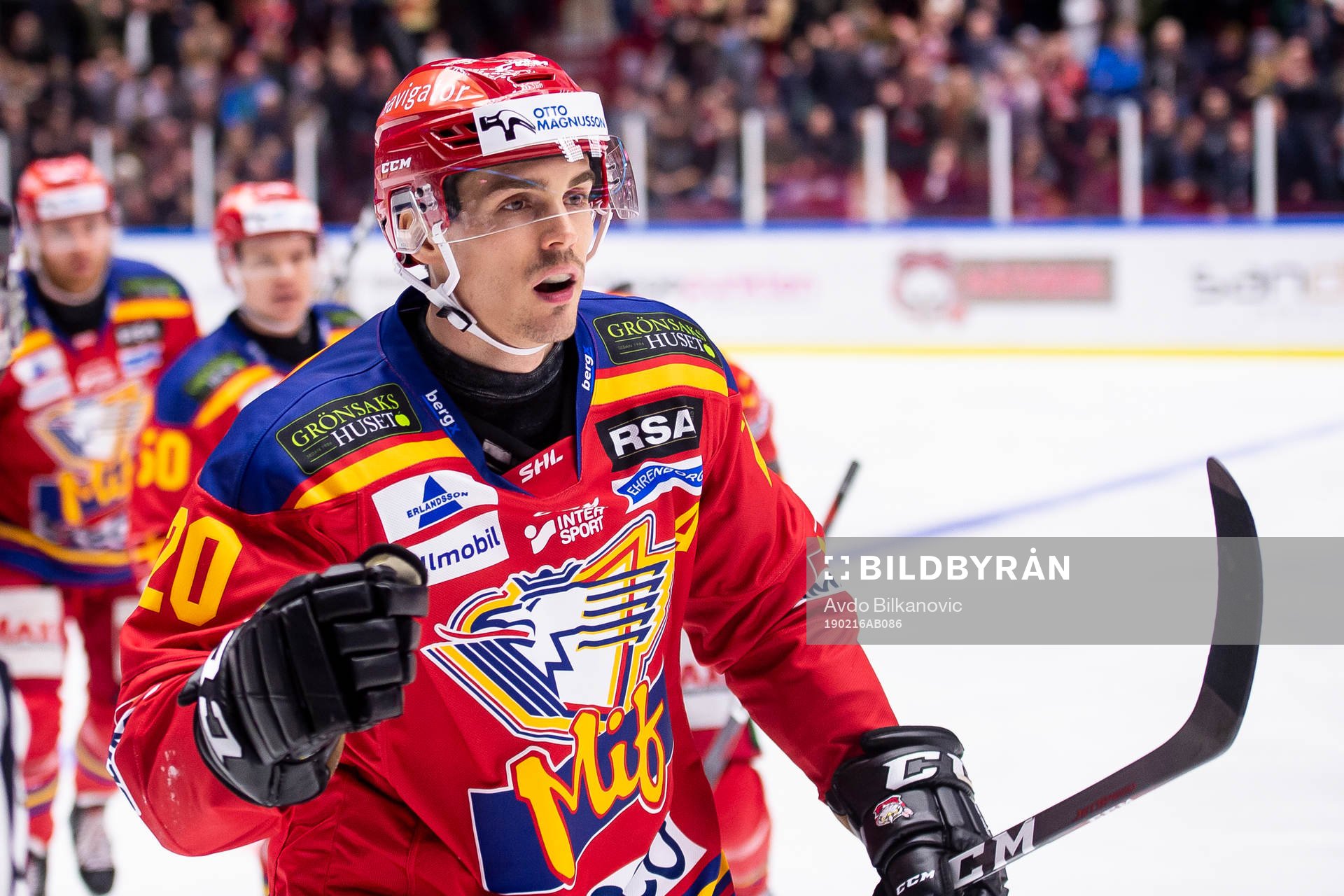 Malmö Redhawks Henrik Hetta jublar
