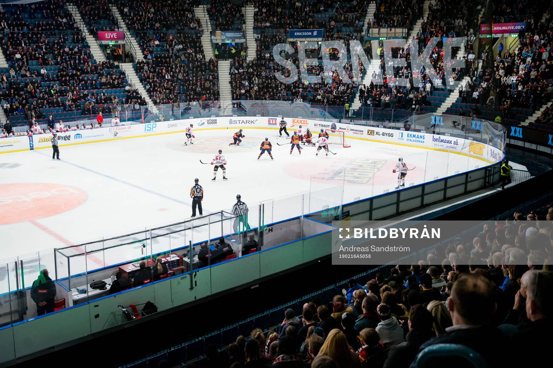 Generell vy över Hovets Isstadion