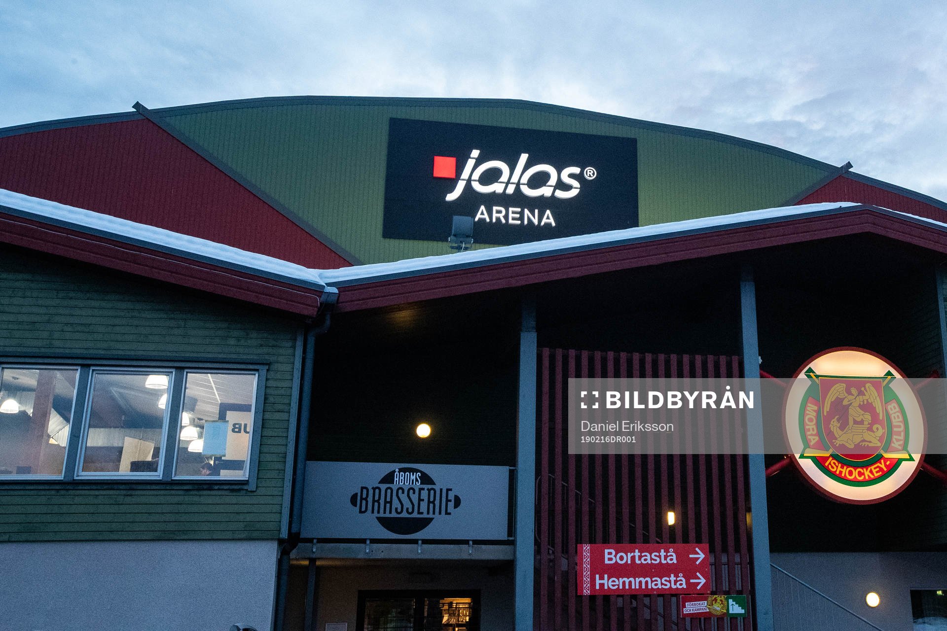 Jalas Arena innan ishockeymatchen i SHL mellan Mora och