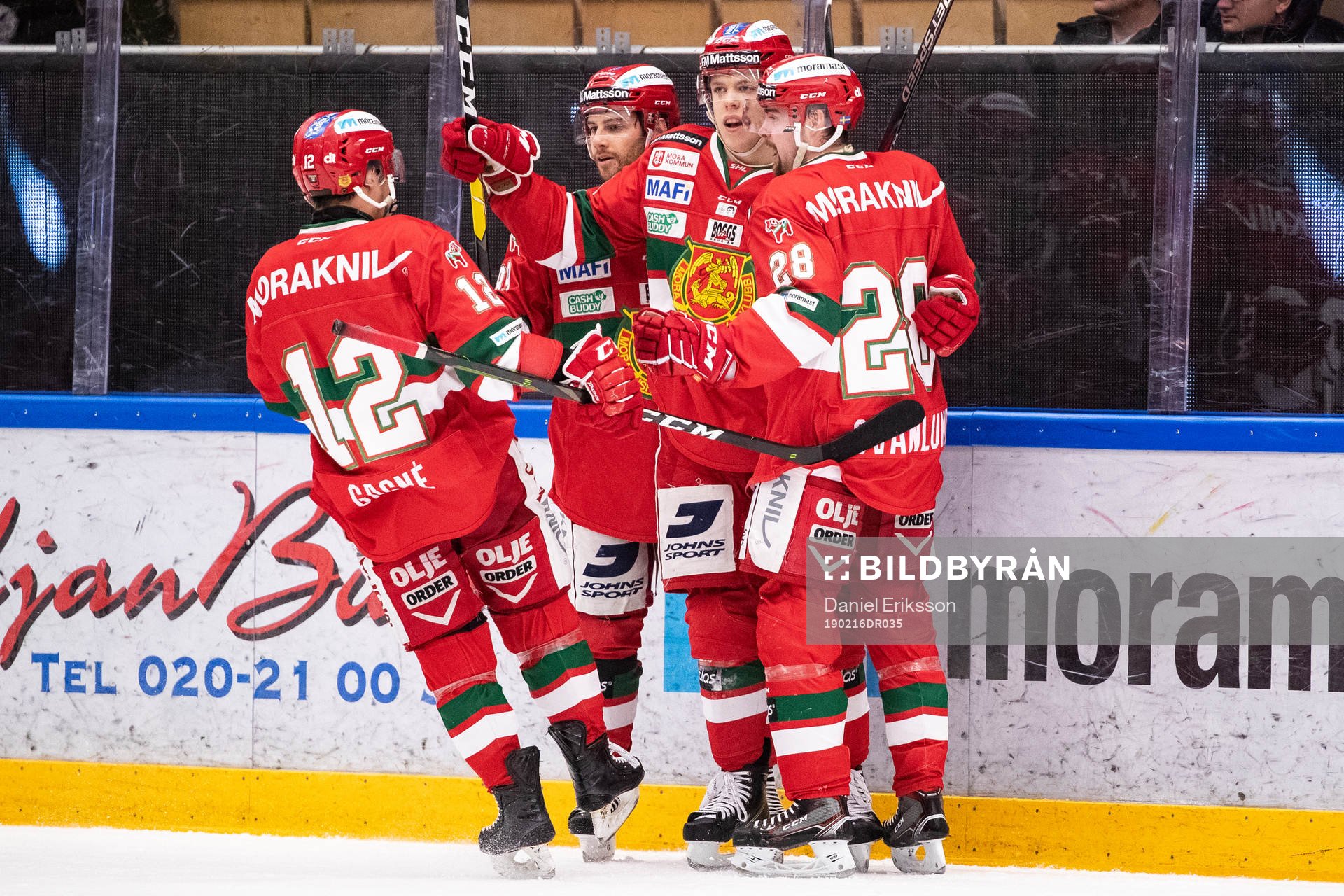 Moras Emil Aronsson jublar