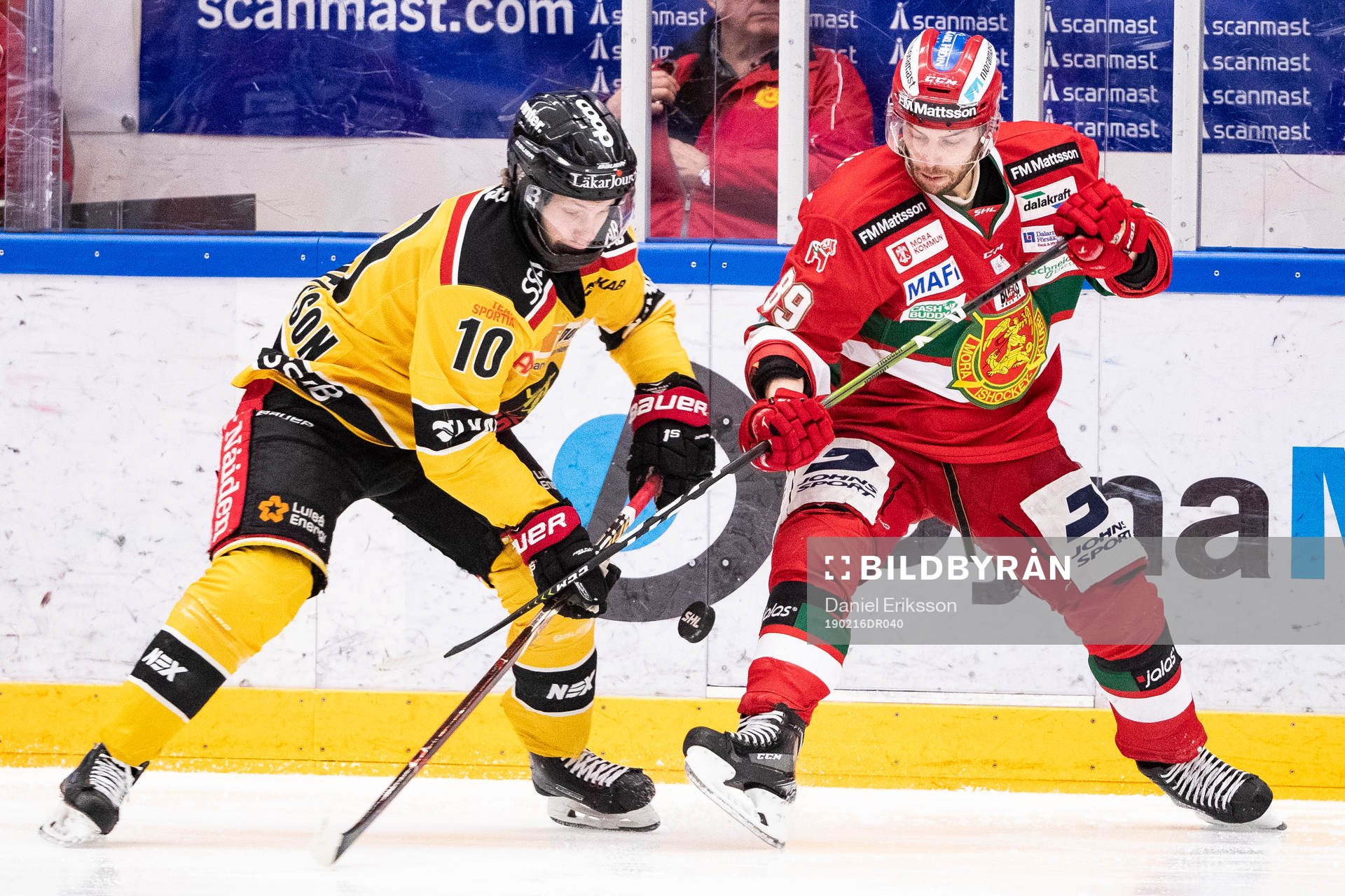 Luleås Einar Emanuelsson och Moras Ryan Johnston