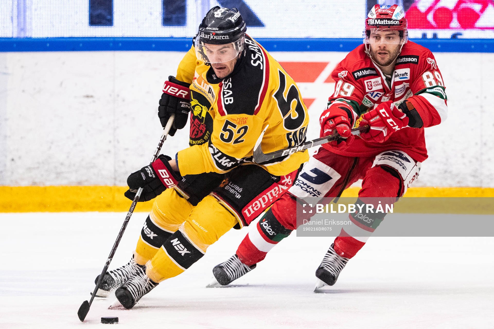 Luleås Karl Fabricius och Moras Ryan Johnston