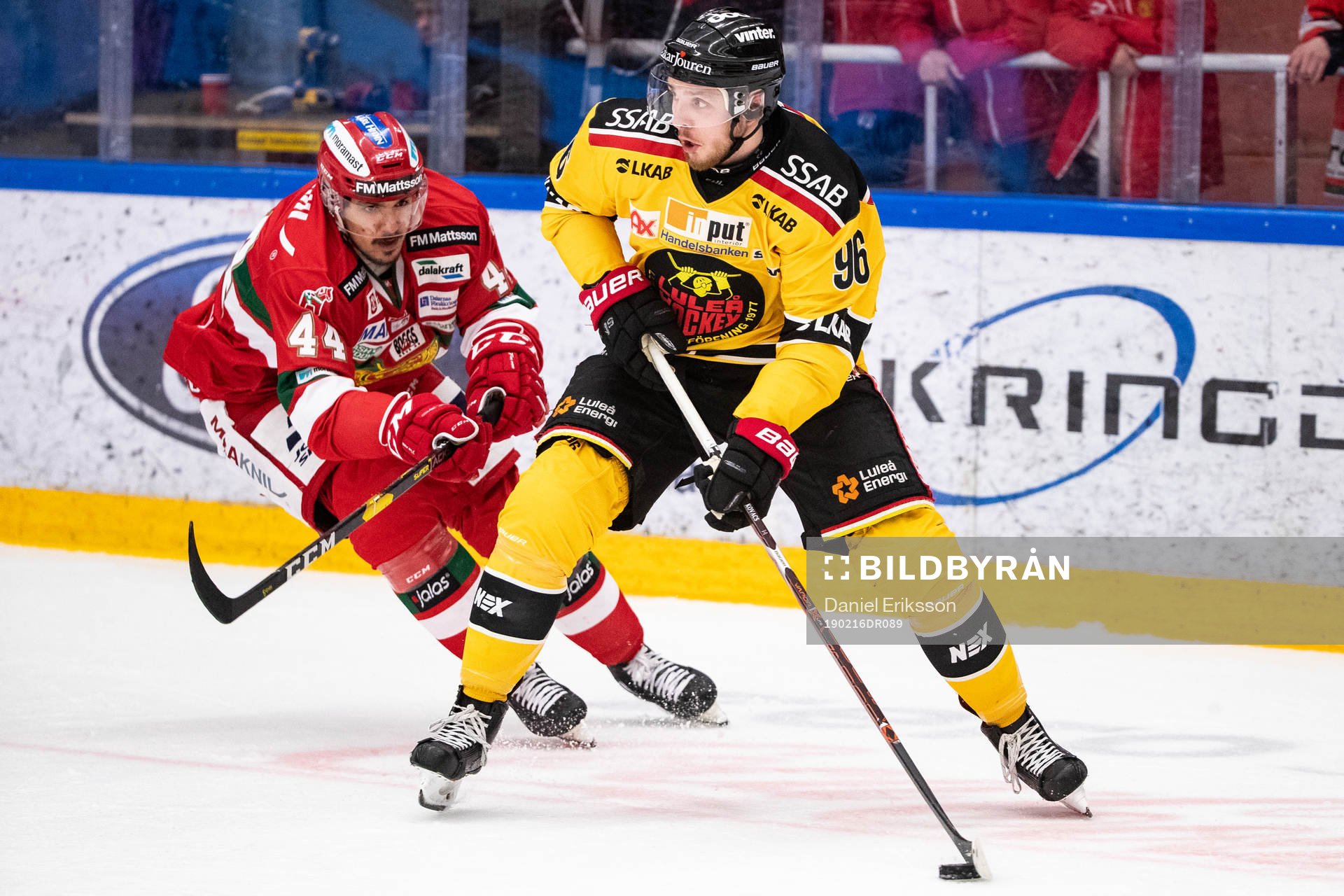Moras Matej Stransky och Luleås Robin Kovacs