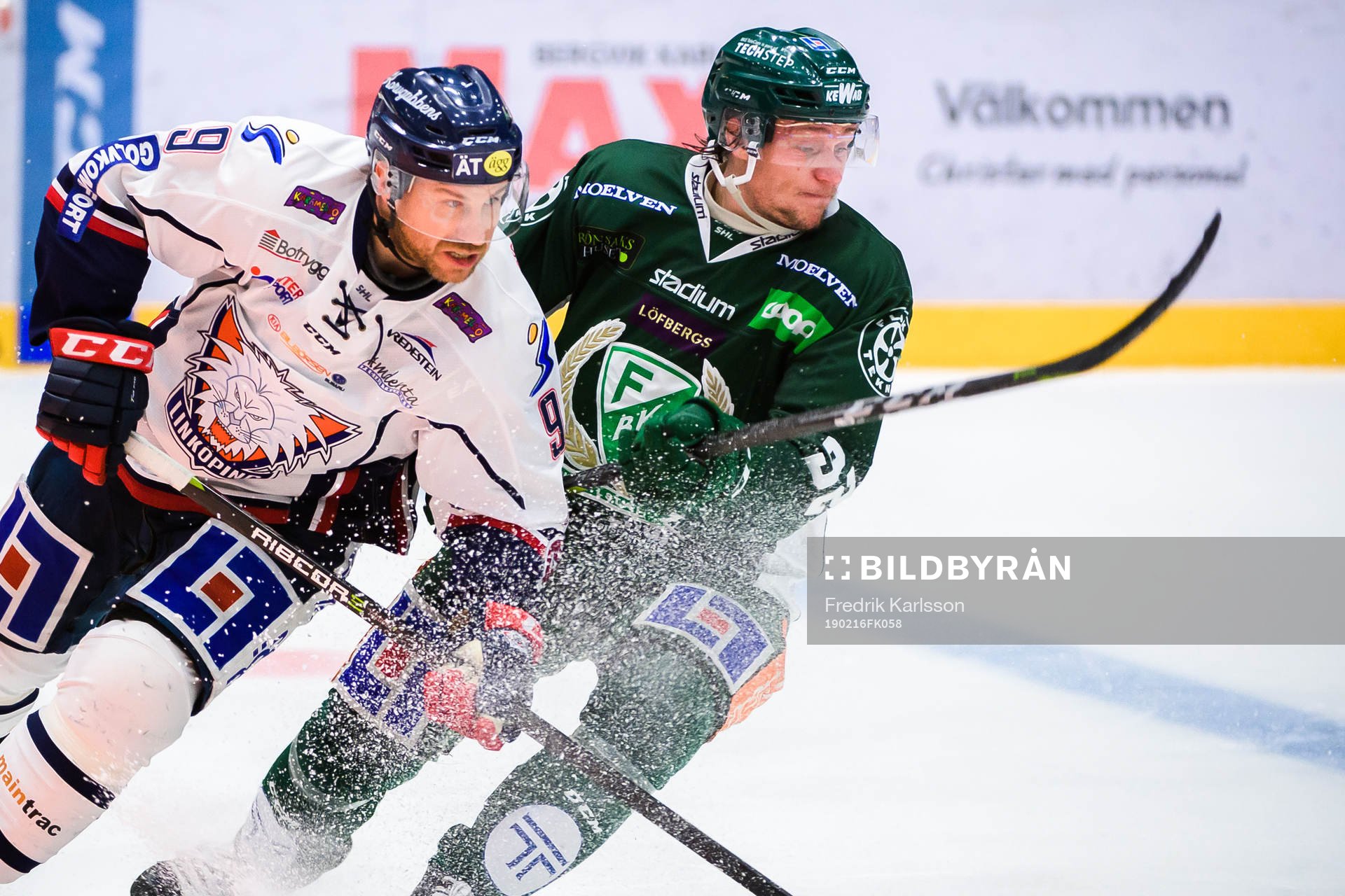 Linköpings Derek Roy och Färjestads Jesper Olofsson