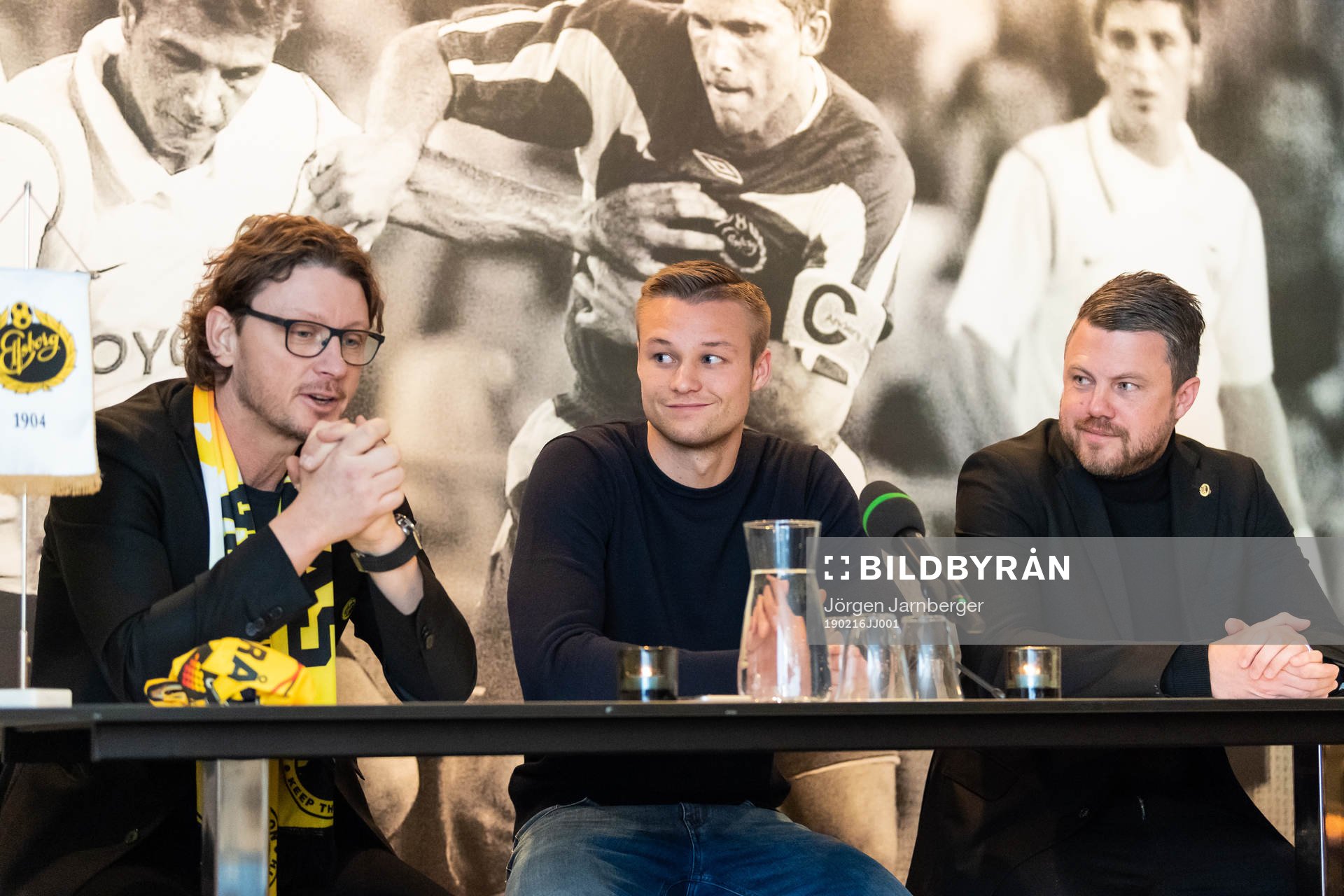 klubbchef Stefan Andreasson, Stian Rode Gregersen och