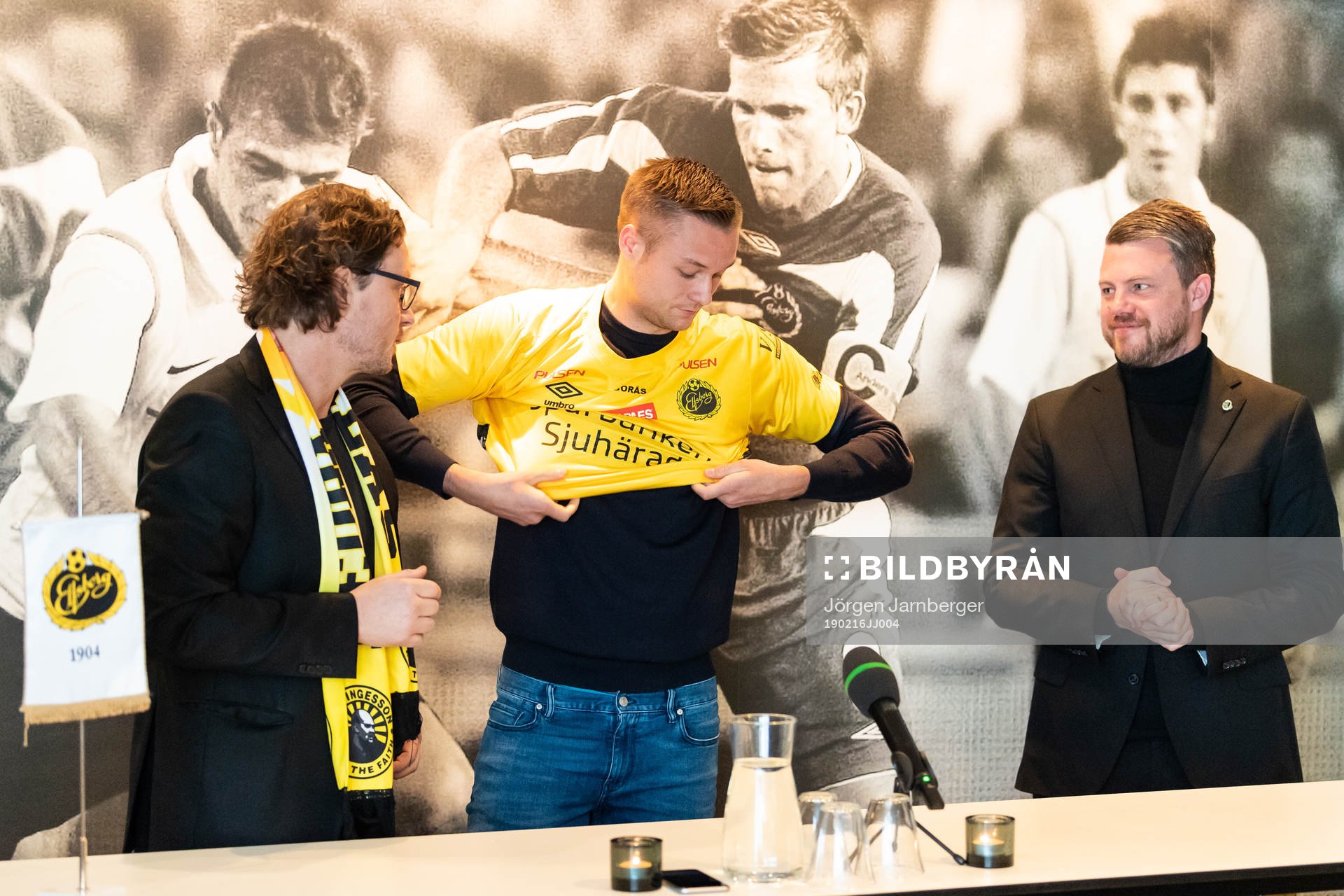 Klubbchef Stefan Andreasson, Stian Rode Gregersen och