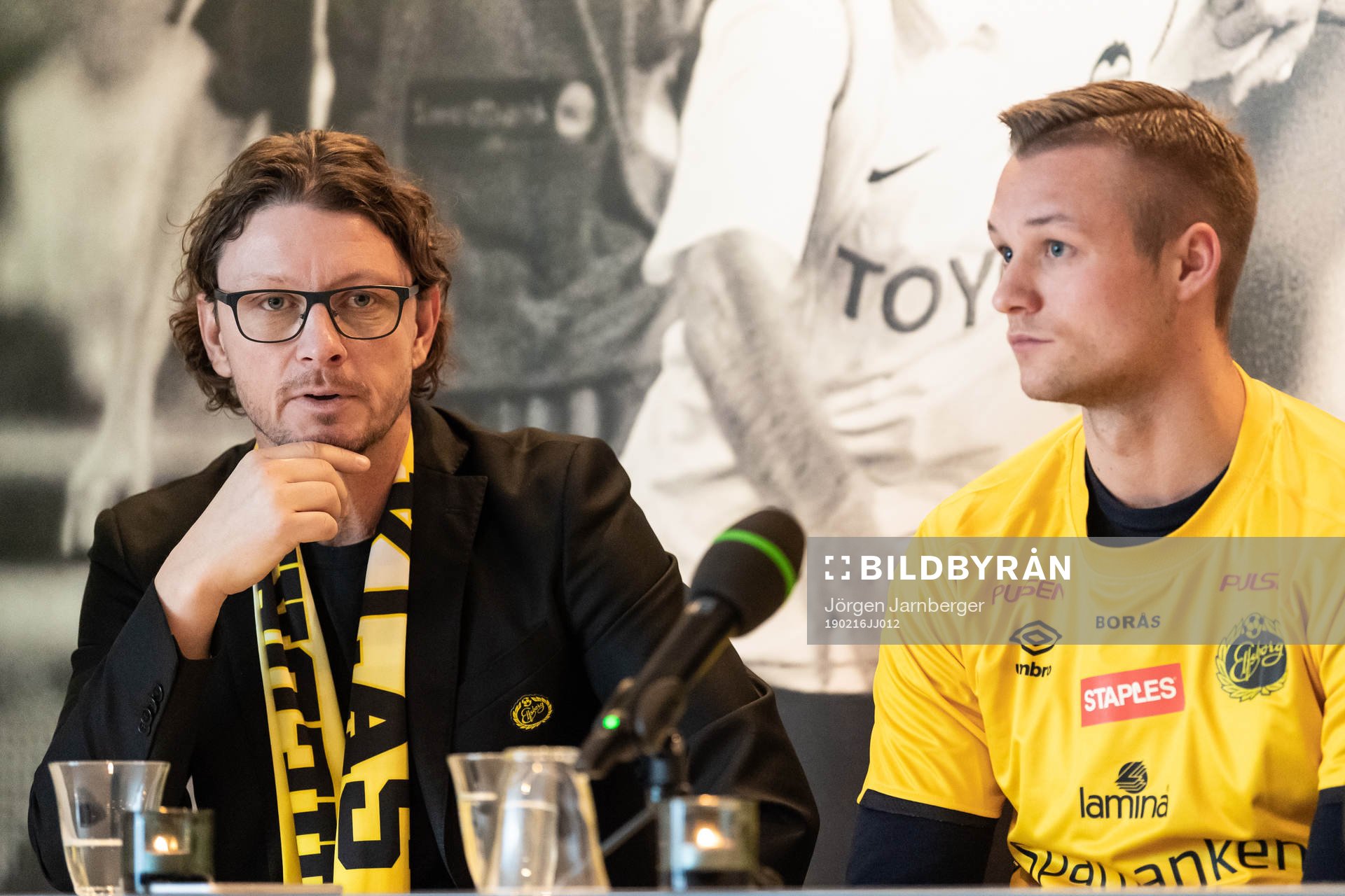 Klubbchef Stefan Andreasson och Stian Rode Gregersen