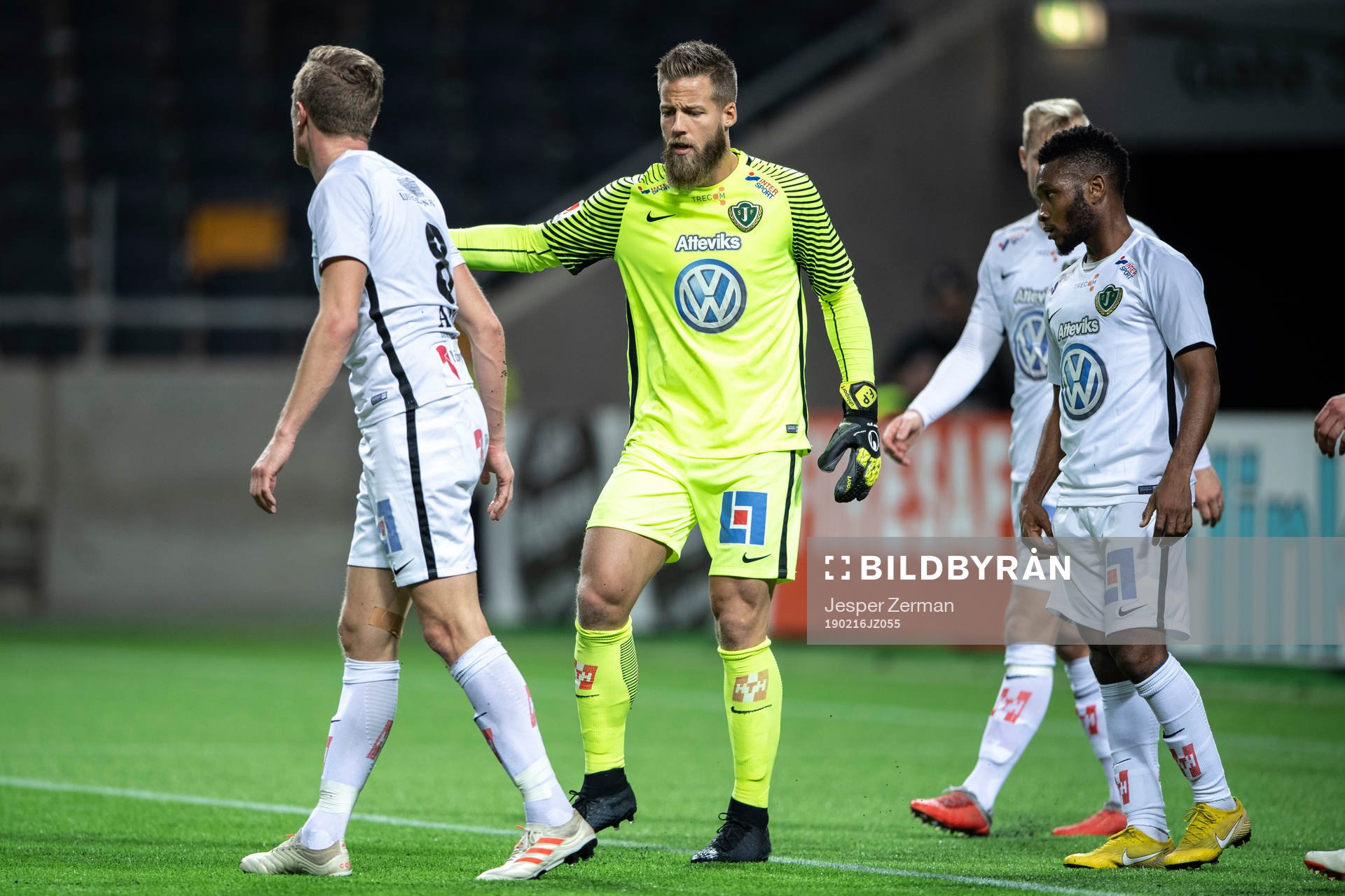 Jönköpings målvakt Frank Pettersson och Joakim Karlsson