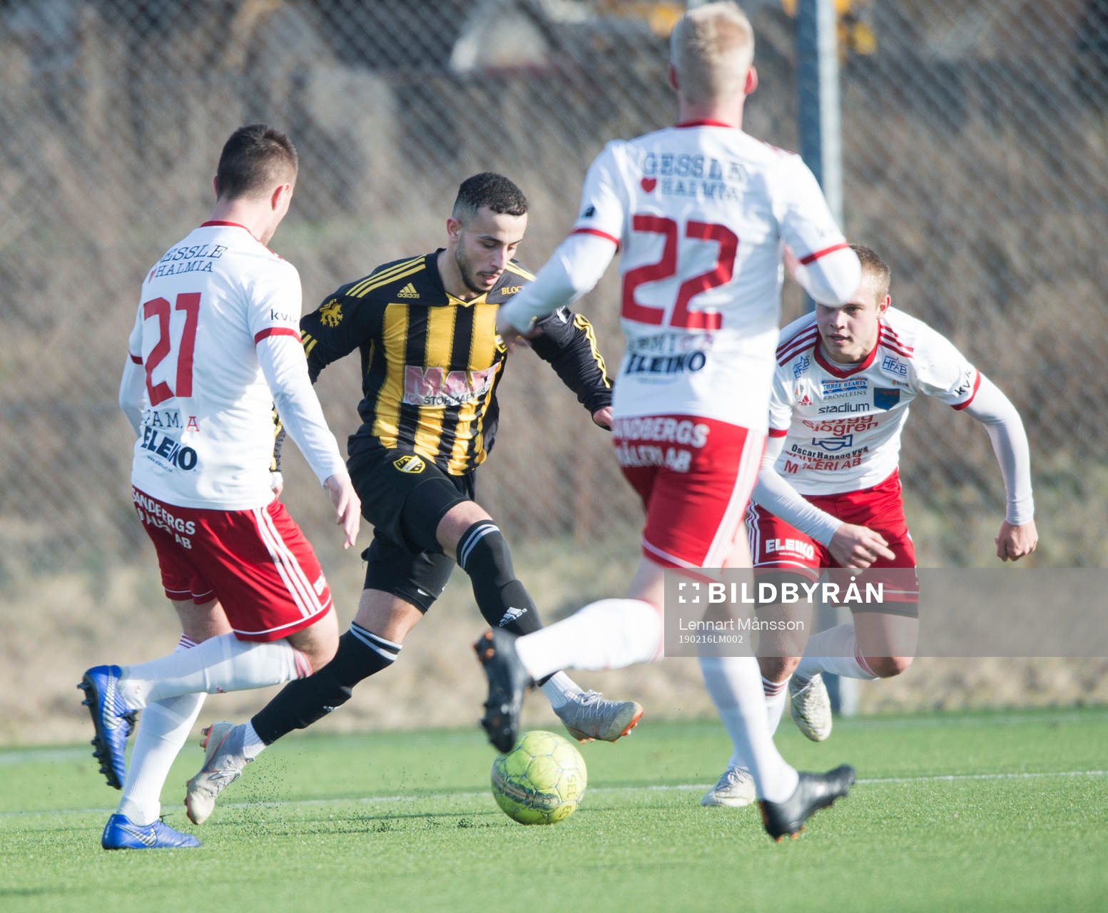 IFK Hässleholms Mohammed Hamdan i träningsmatchen mellan