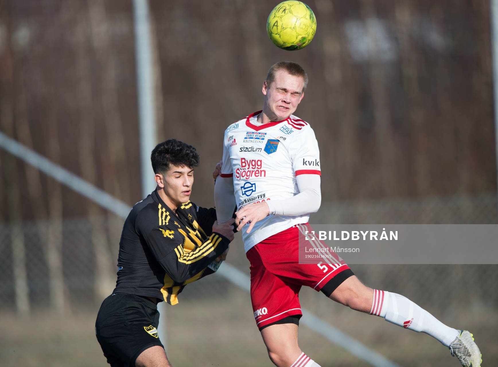 IFK Hässleholms Mustafa Oweid i träningsmatchen mellan
