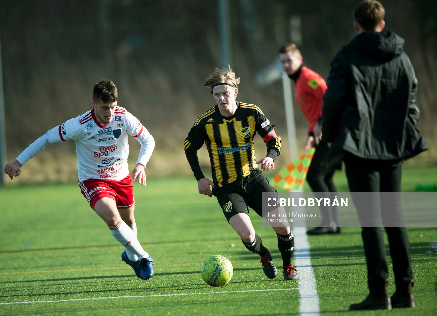IFK Hässleholms Philip Bengtsson i träningsmatchen mellan IFK Hässleholm och IS Halmia i Hässleholm 16 februari 2019.  