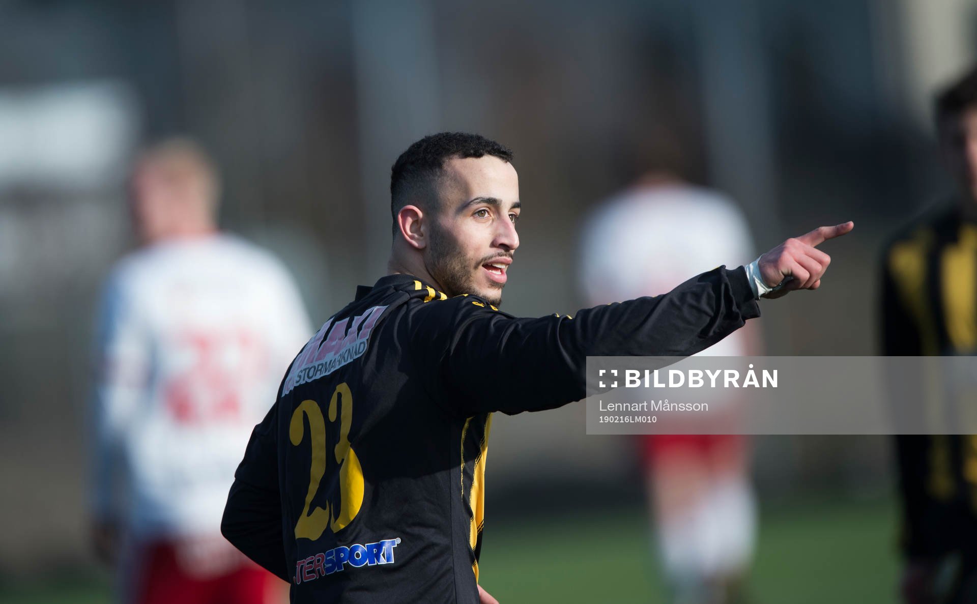 IFK Hässleholms Mohammed Hamdan i träningsmatchen mellan