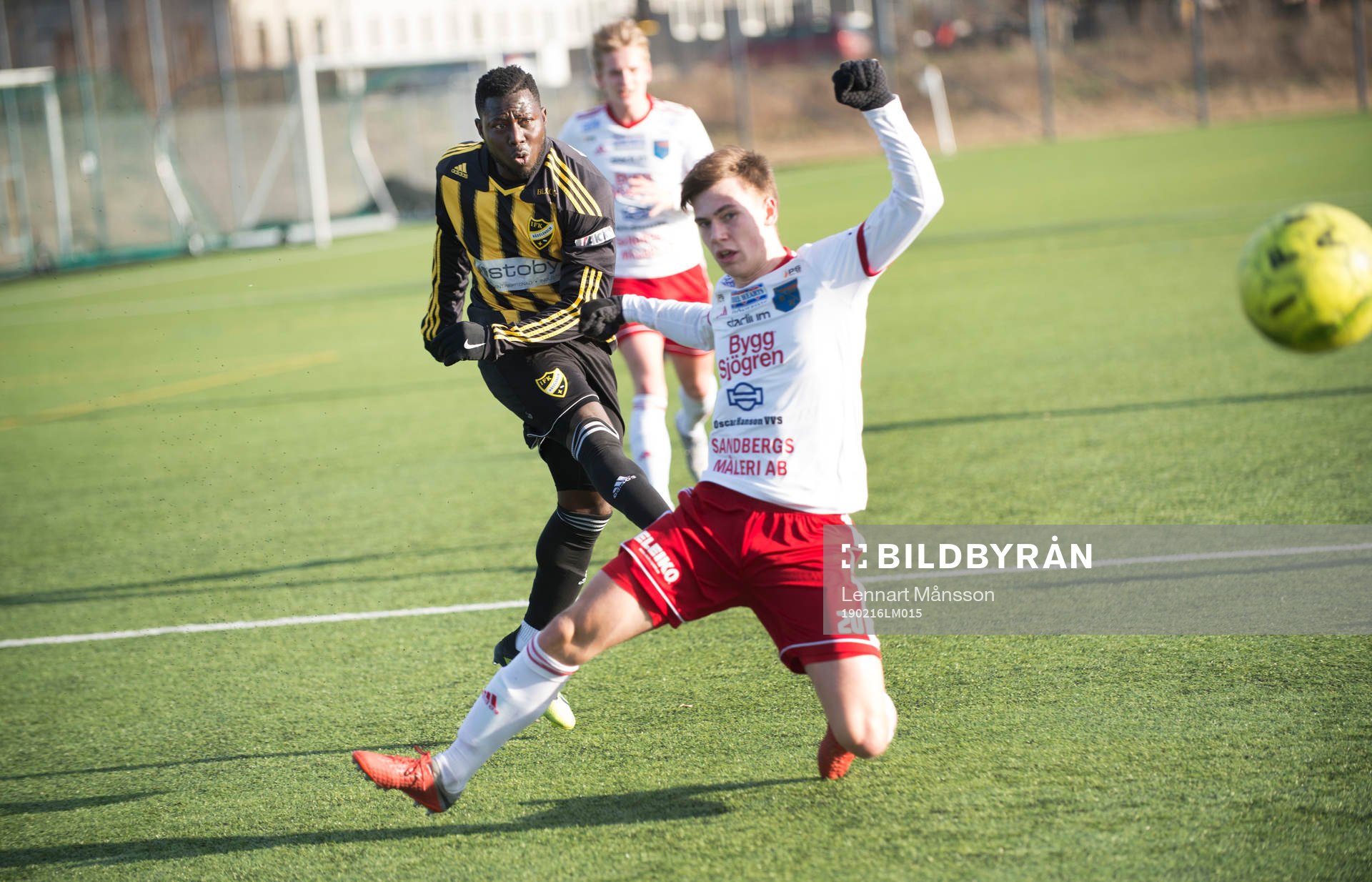 IFK Hässleholms Mike Andrew klipper in segermålet 2-1 i