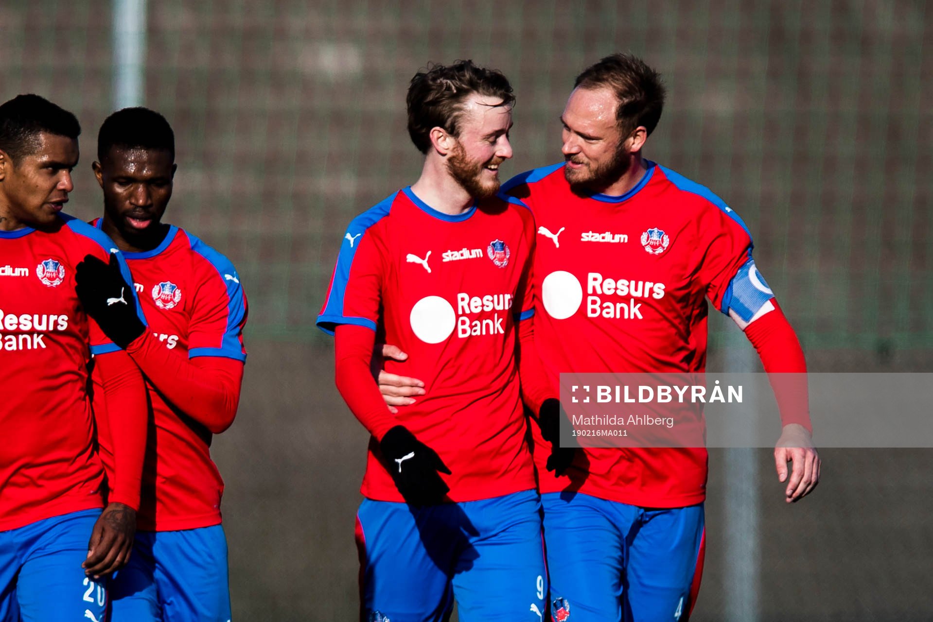 Helsingborgs Rasmus Jönsson och Andreas Granqvist jublar