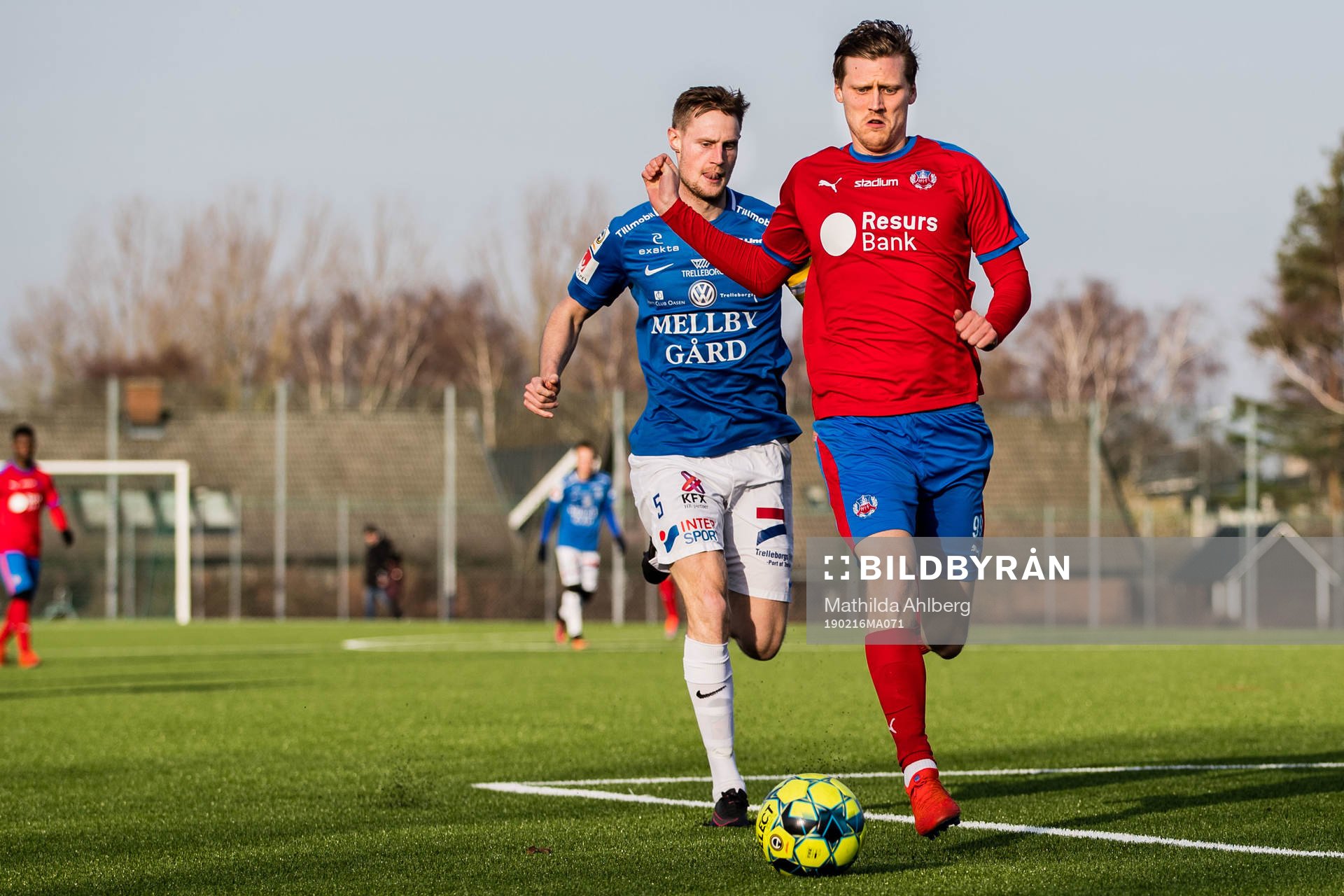 Helsingborgs Andri Bjarnason och Trelleborgs Anton Tideman